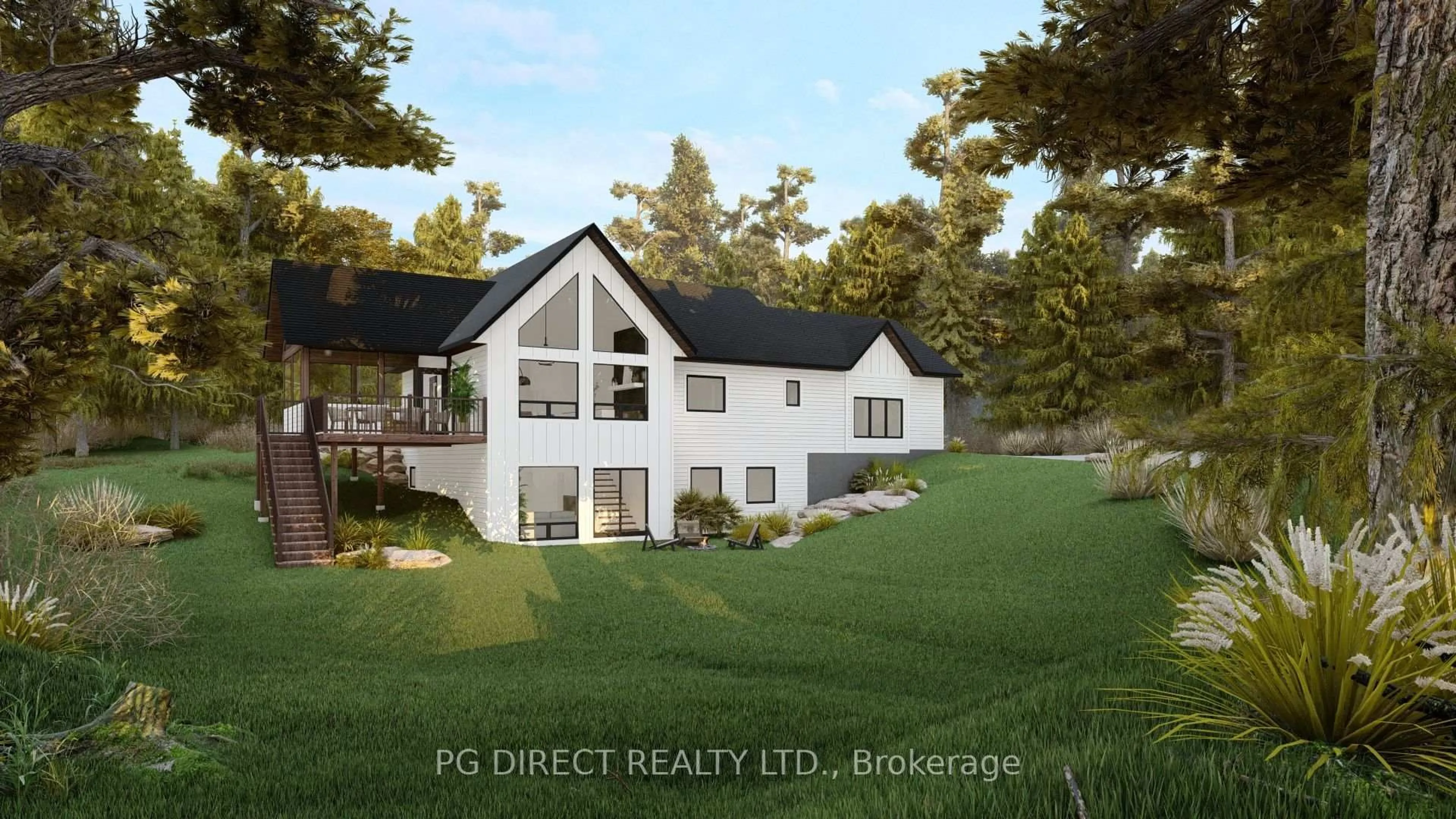 A pic from outside/outdoor area/front of a property/back of a property/a pic from drone, unknown for 35 Starcrest Dr, Minden Hills Ontario K0M 1S0