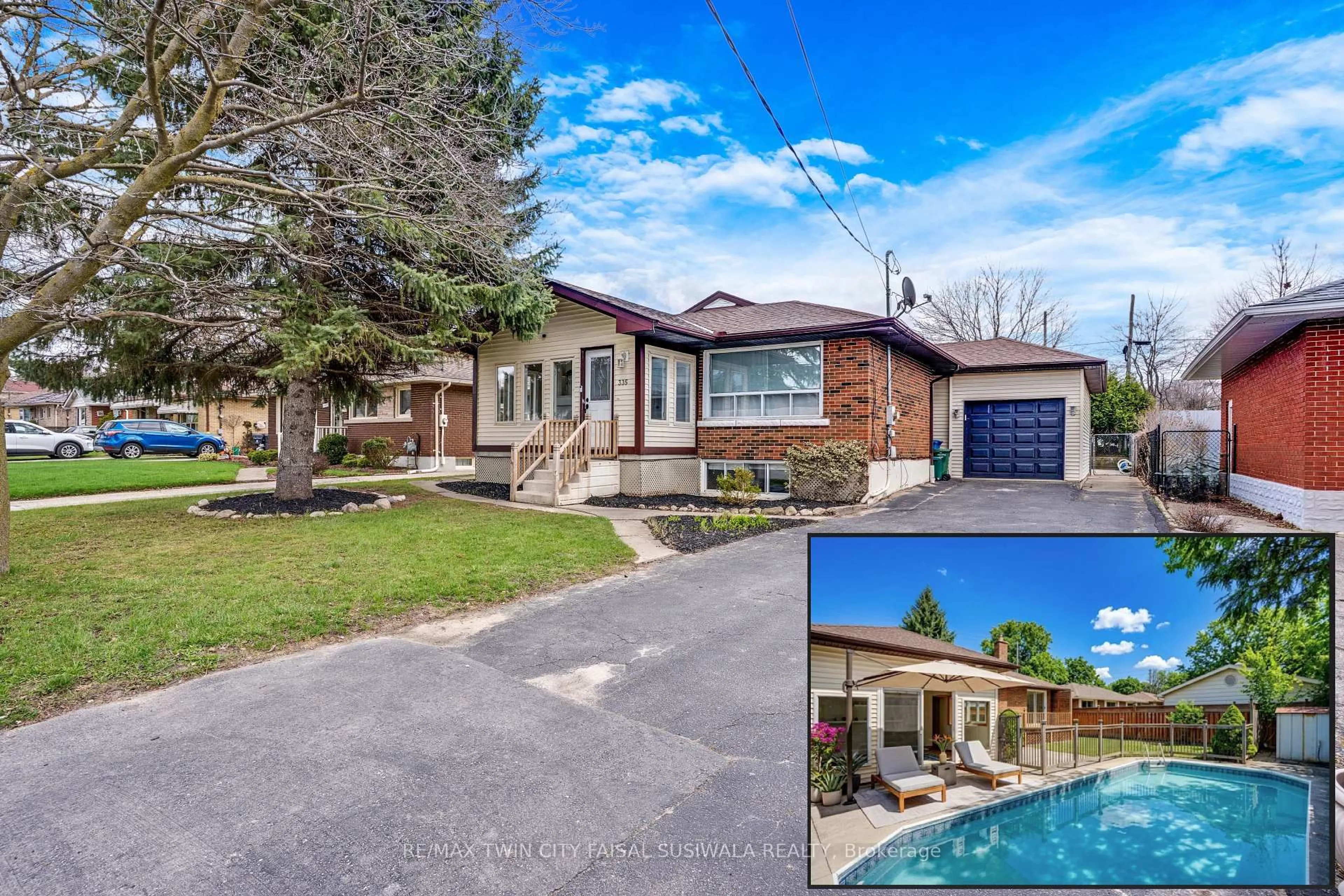 A pic from outside/outdoor area/front of a property/back of a property/a pic from drone, street for 335 SPEEDVALE Ave, Guelph Ontario N1E 1N6