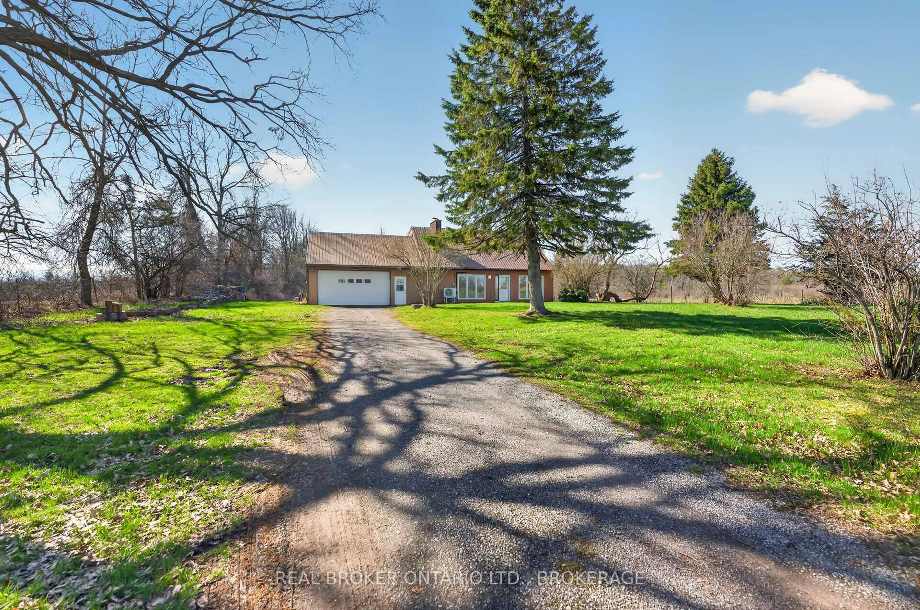 A pic from outside/outdoor area/front of a property/back of a property/a pic from drone, water/lake/river/ocean view for 2268 Mcintyre Rd, Bath Ontario K0H 1G0