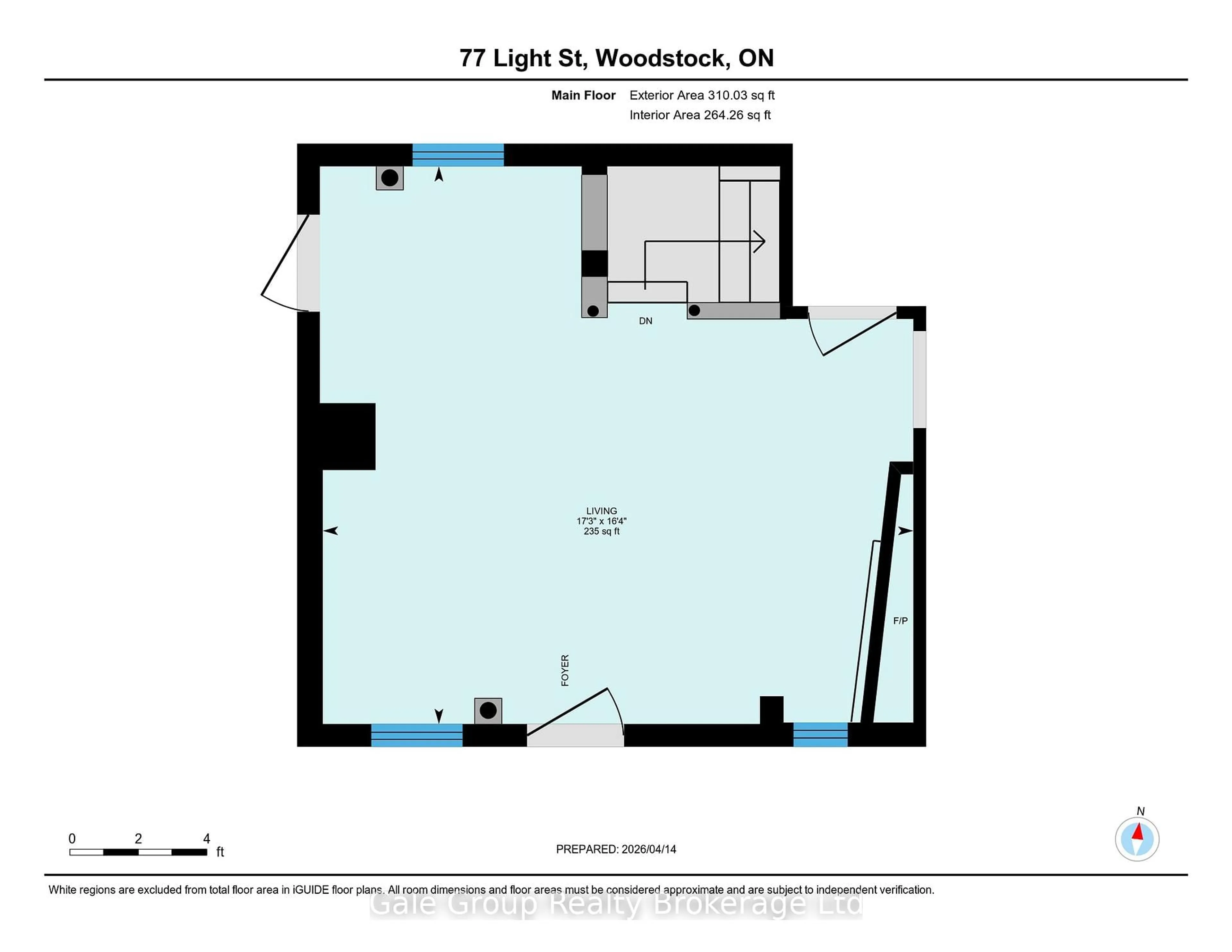Floor plan for 77 Light St, Woodstock Ontario N4S 6G9