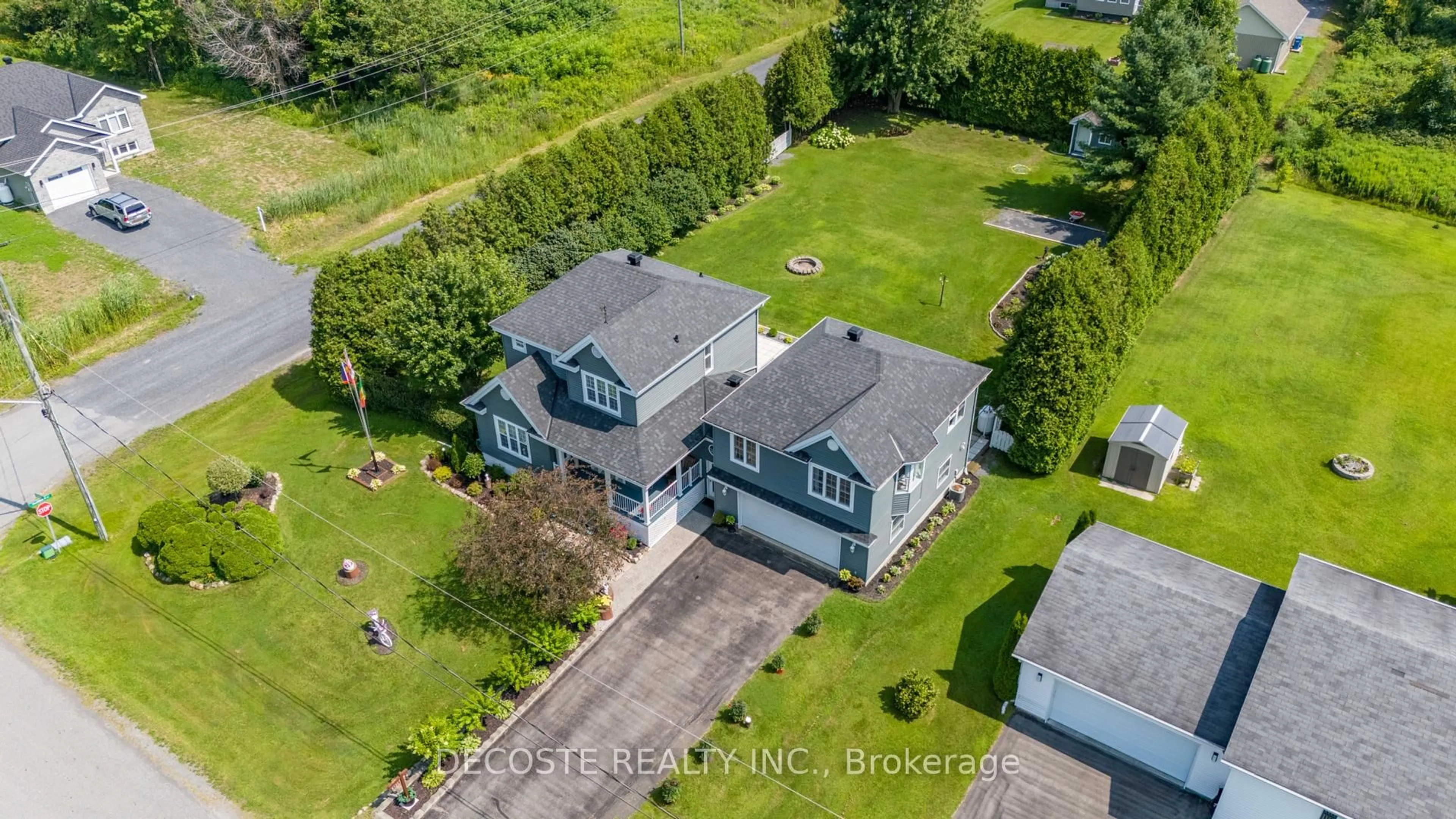A pic from outside/outdoor area/front of a property/back of a property/a pic from drone, street for 6123 MacBain St, South Glengarry Ontario K0C 1E0