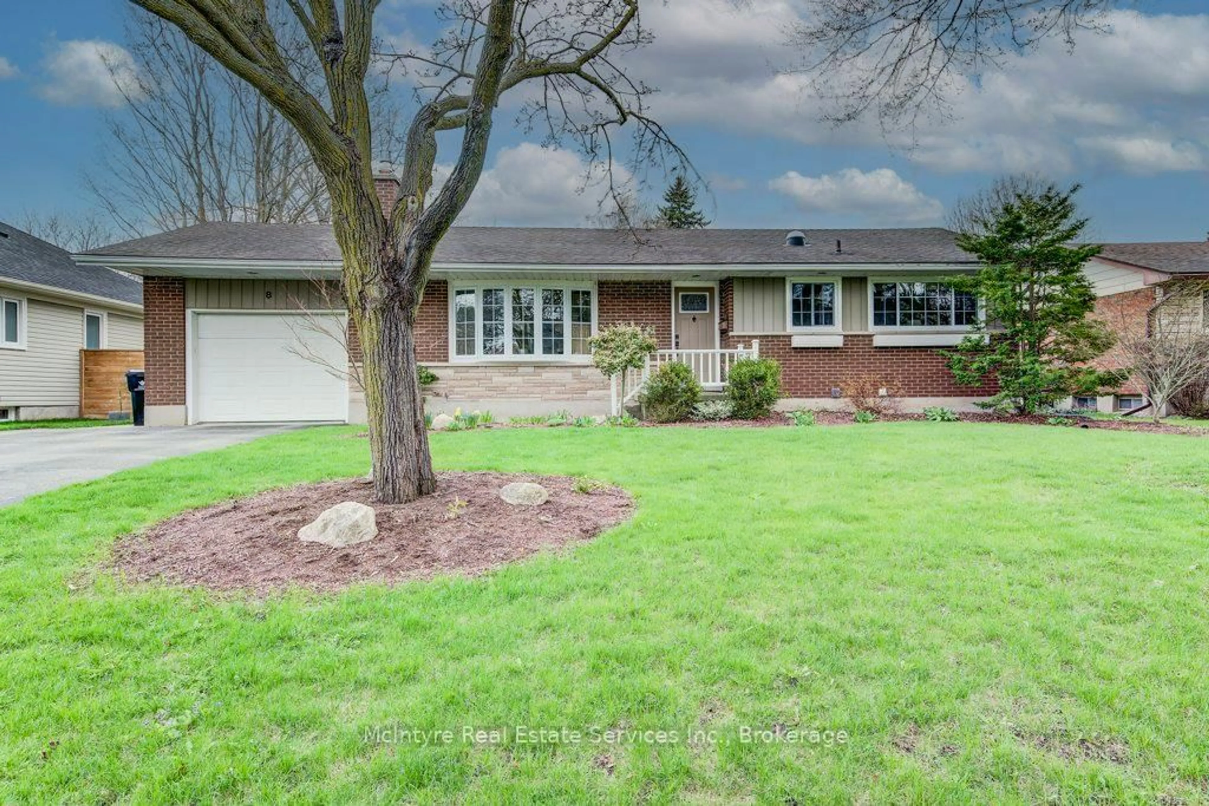 Home with vinyl exterior material, street for 8 Bluejay Rd, Woolwich Ontario N3B 1J1