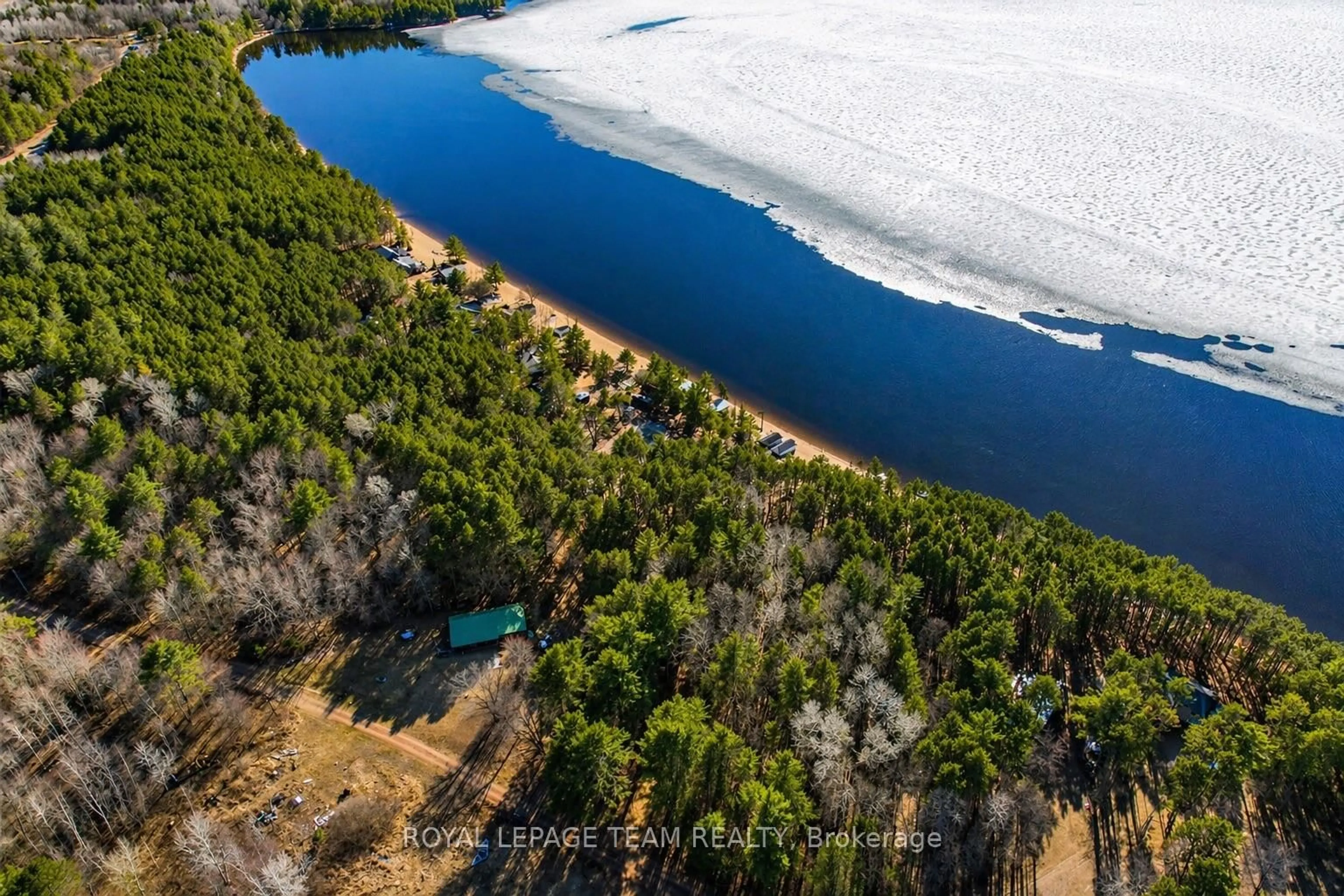 A pic from outside/outdoor area/front of a property/back of a property/a pic from drone, water/lake/river/ocean view for 6 Granny Lane, Killaloe Ontario K0J 2A0