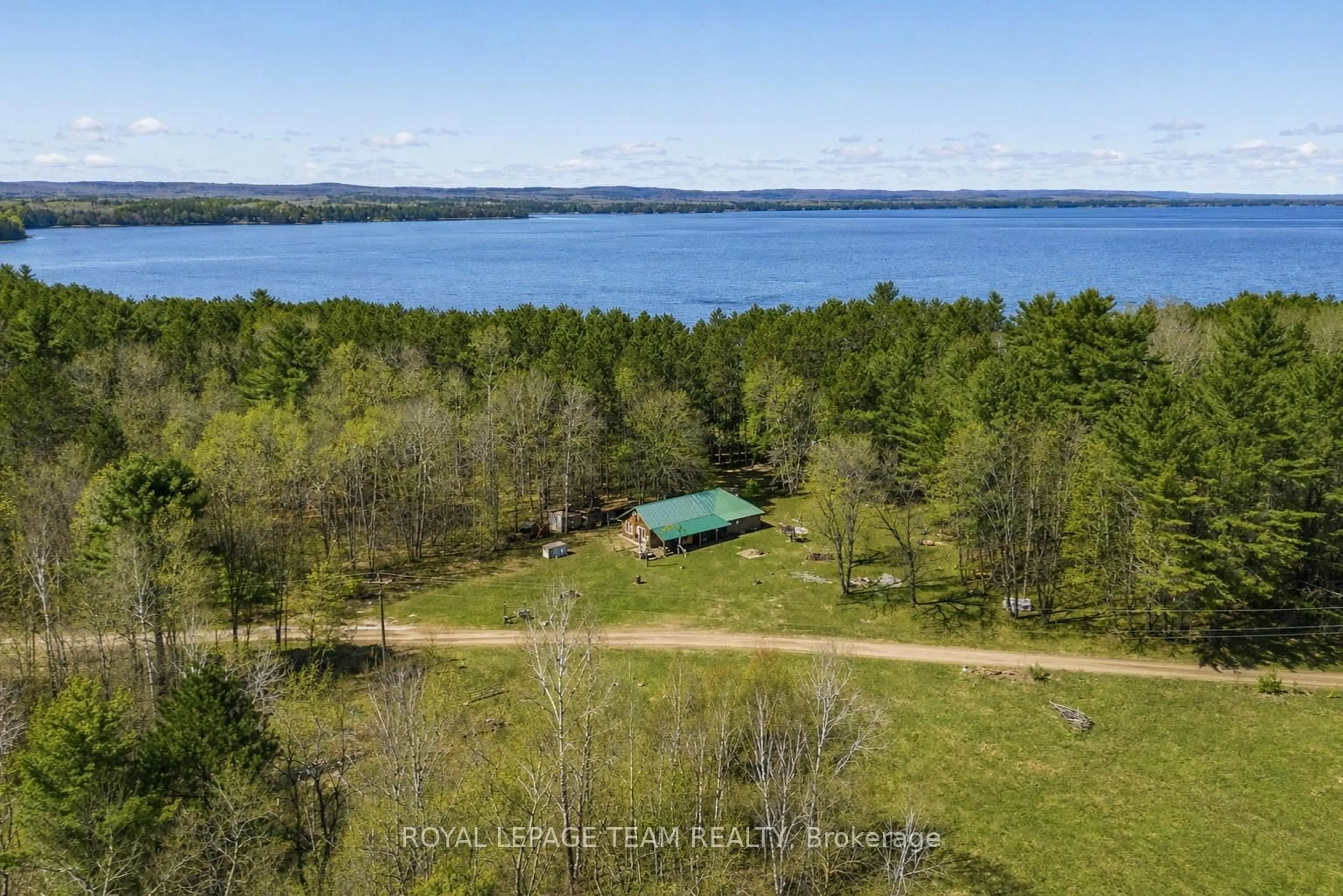 A pic from outside/outdoor area/front of a property/back of a property/a pic from drone, water/lake/river/ocean view for 6 Granny Lane, Killaloe Ontario K0J 2A0