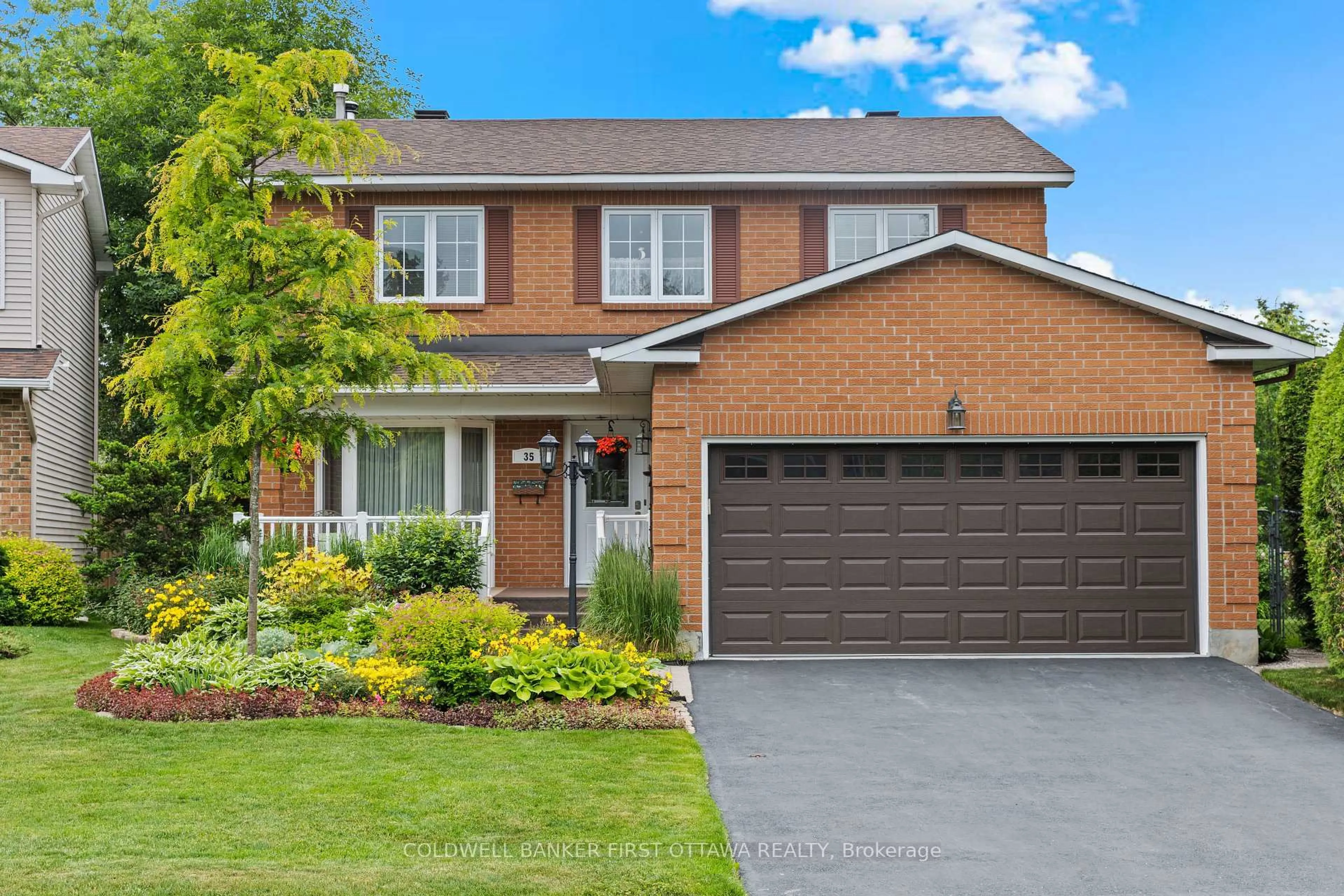 Home with brick exterior material, street for 35 Dressler Dr, Kanata Ontario K2L 3A6