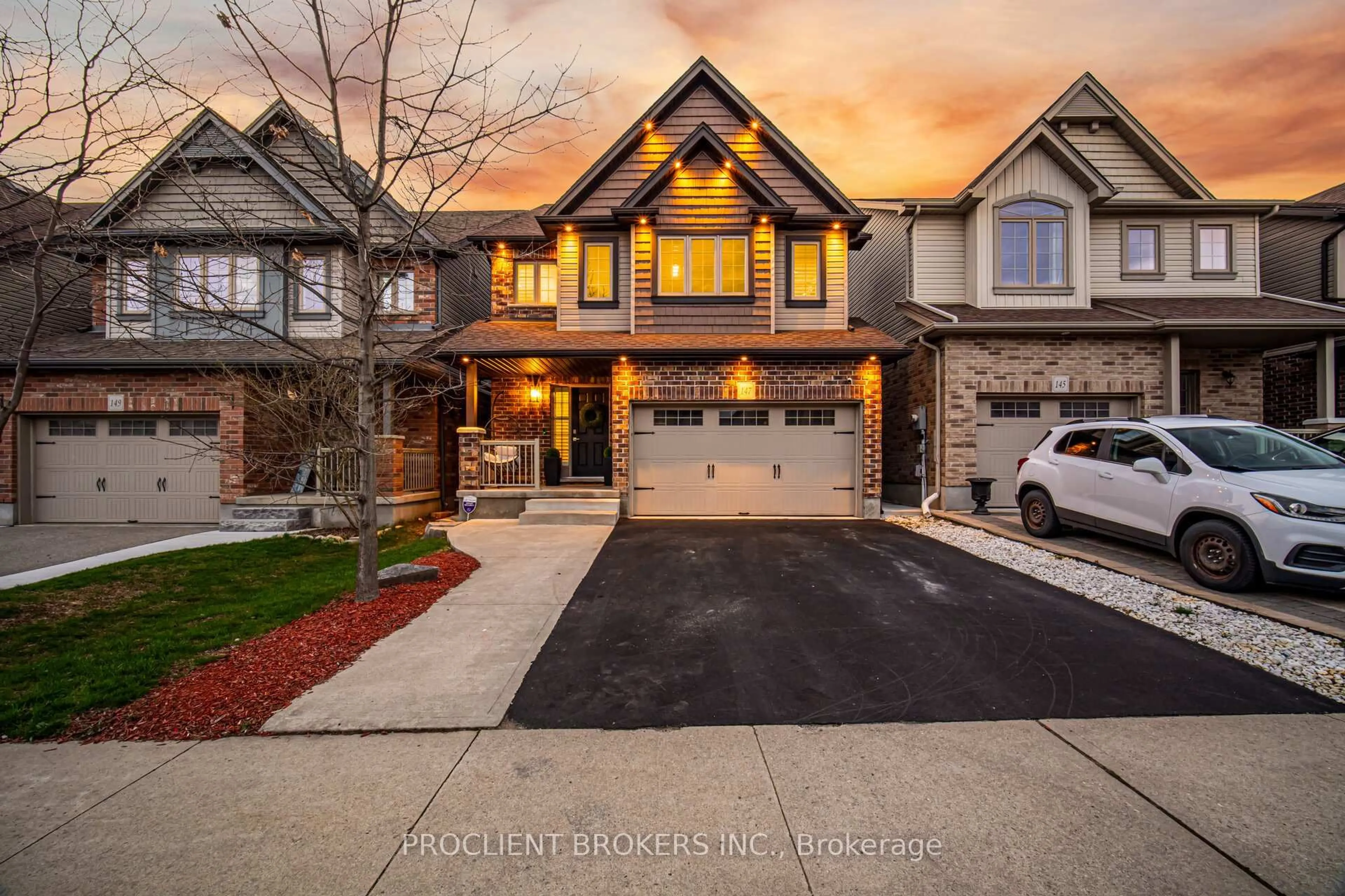 Home with brick exterior material, street for 147 Couling Cres, Guelph Ontario N1H 6J1