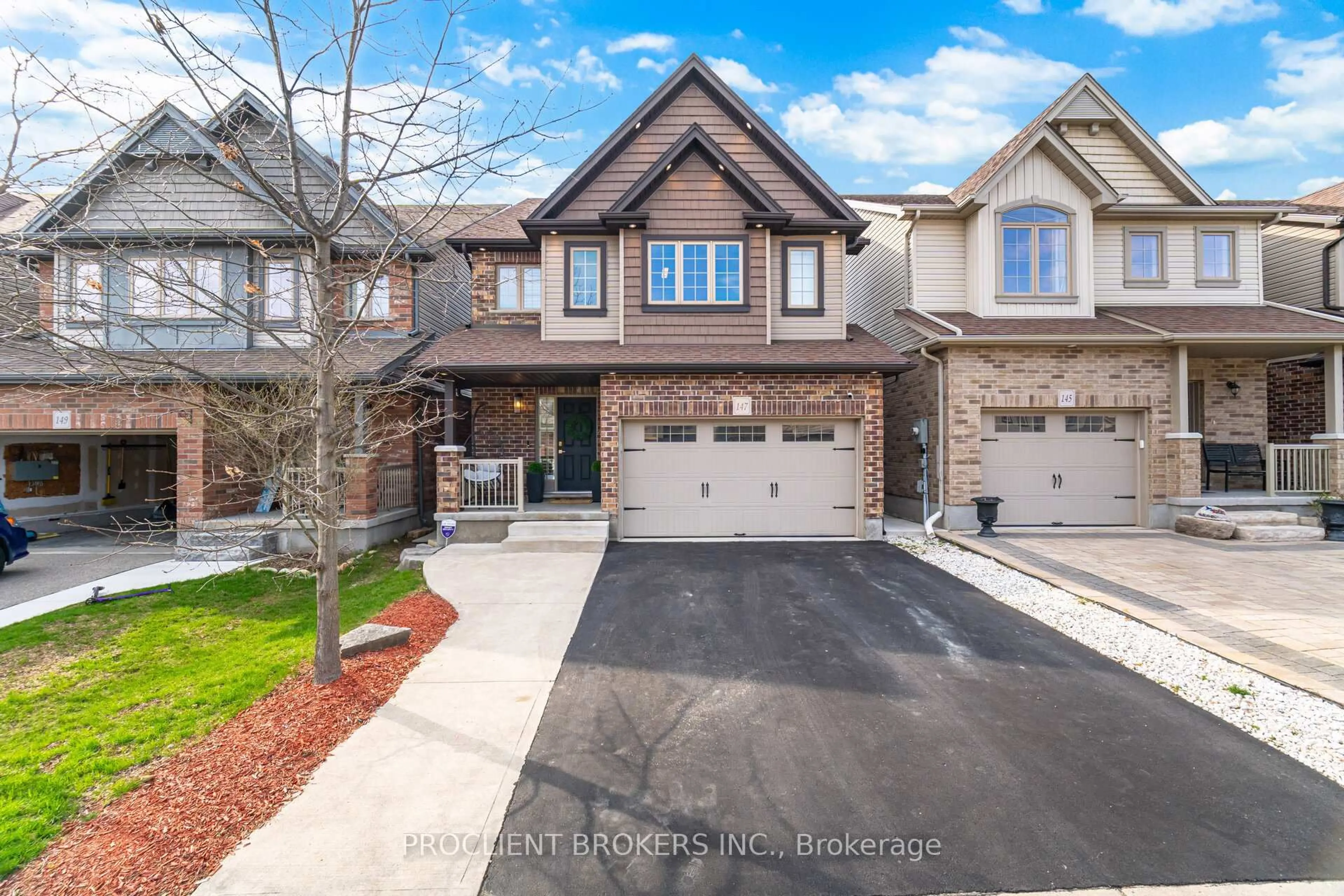 Home with brick exterior material, street for 147 Couling Cres, Guelph Ontario N1H 6J1