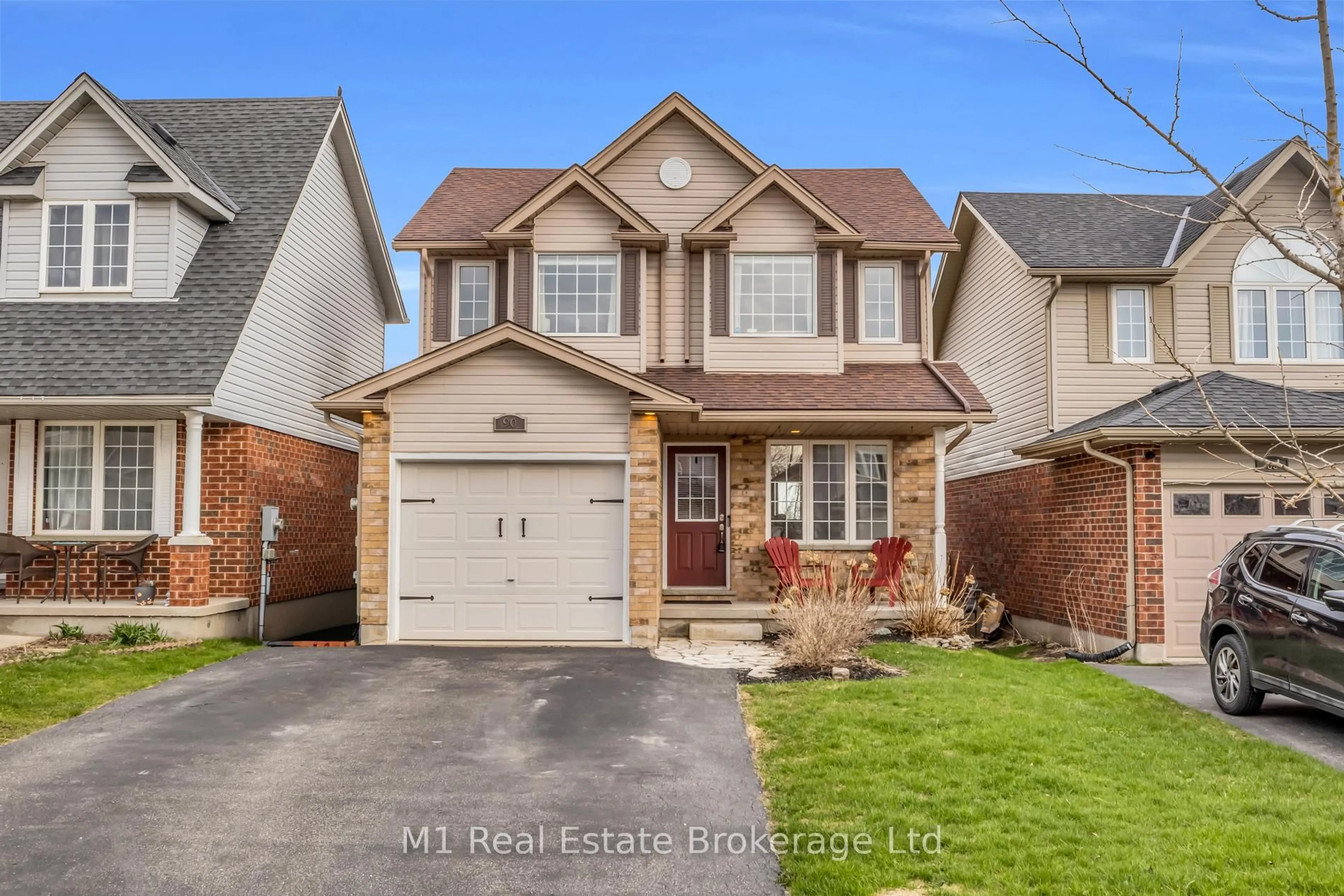 Home with brick exterior material, street for 90 Cedarvale Ave, Guelph Ontario N1E 7K2