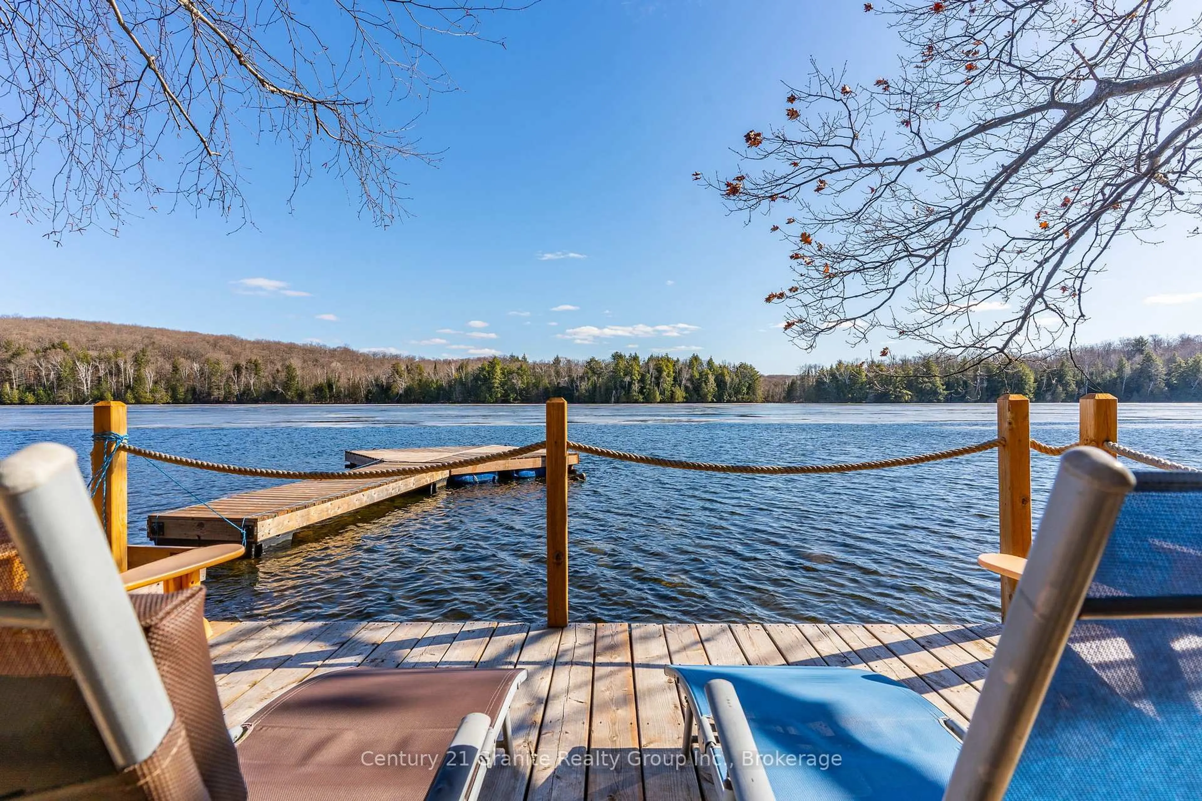 Patio, water/lake/river/ocean view for 1133 Sisu Lane, Dysart et al Ontario K0M 1S0