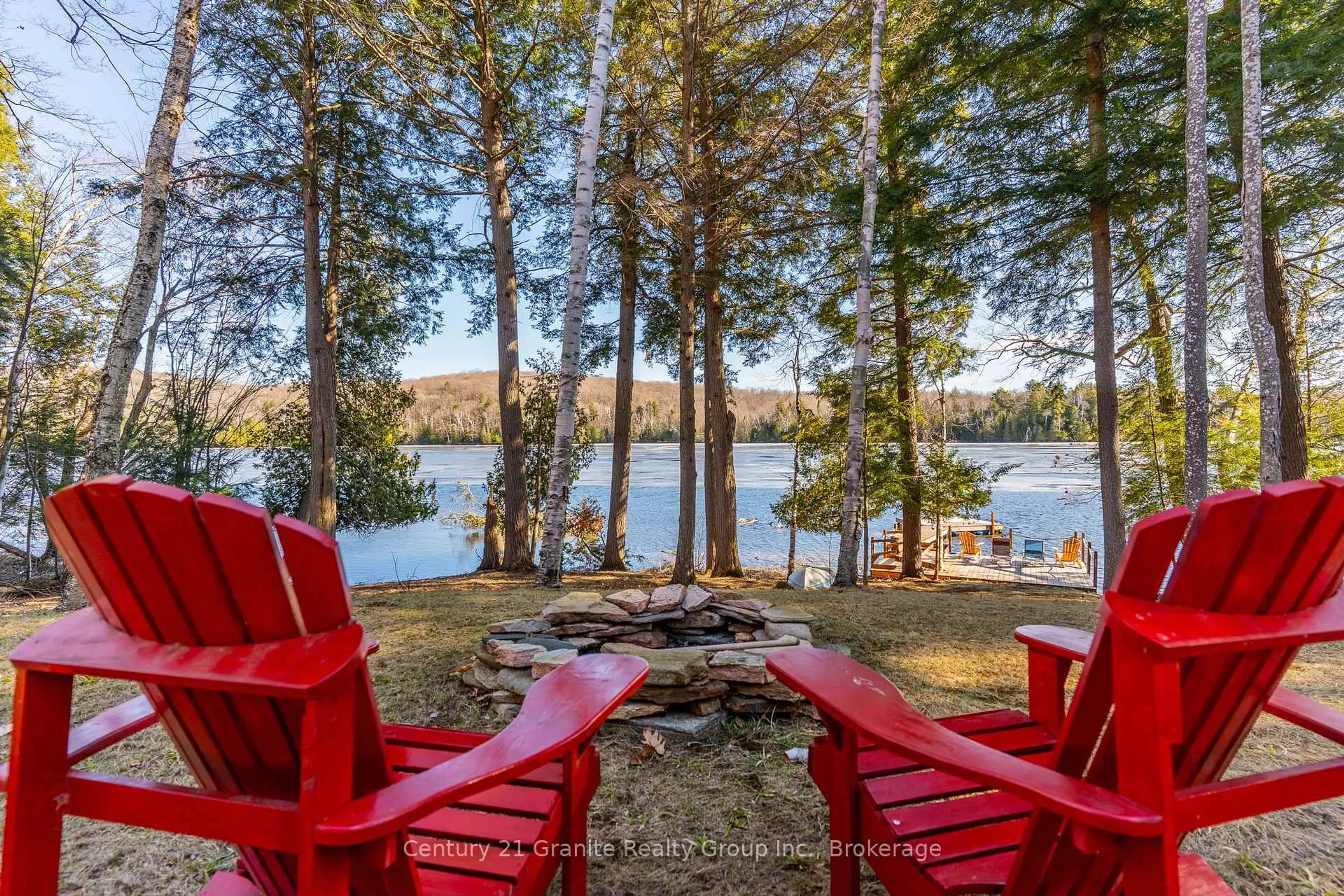 Patio, water/lake/river/ocean view for 1133 Sisu Lane, Dysart et al Ontario K0M 1S0