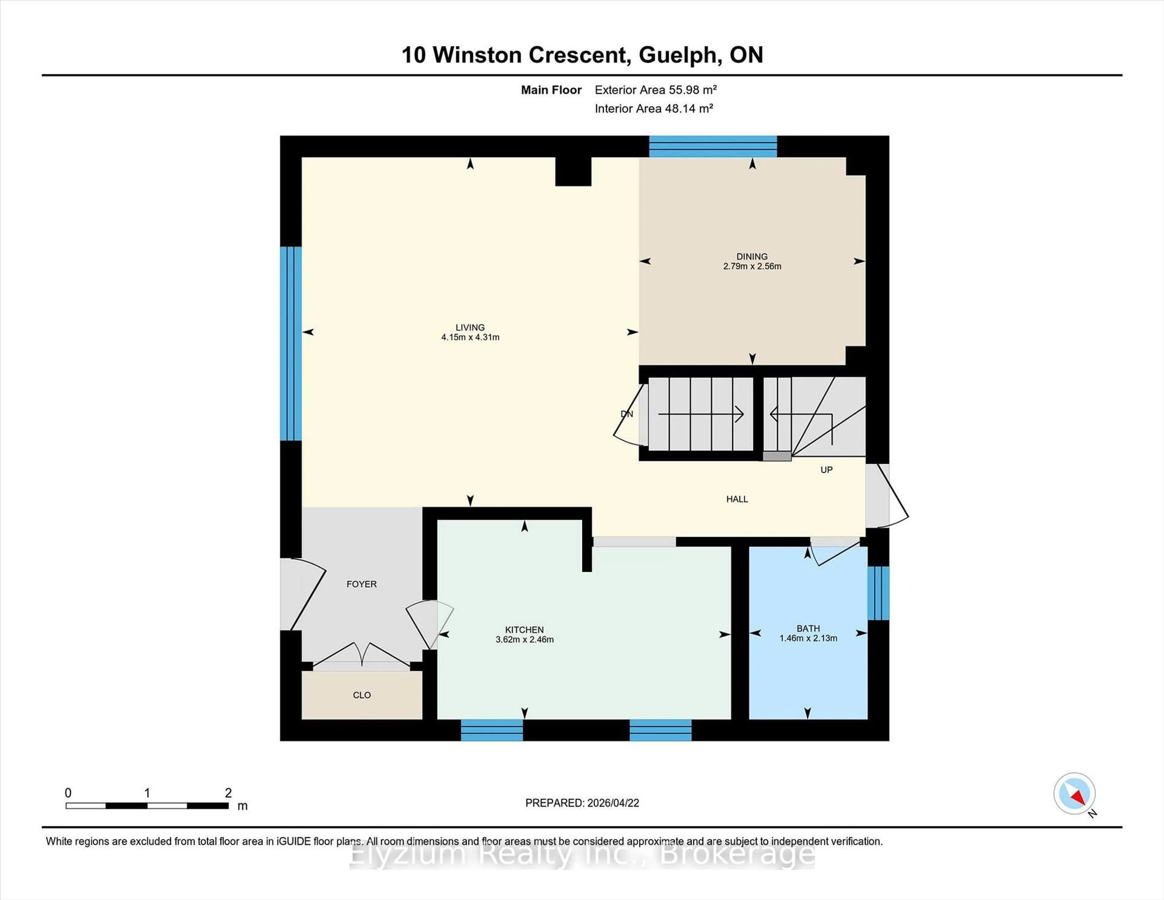 Floor plan for 10 Winston Cres, Guelph Ontario N1E 2J9