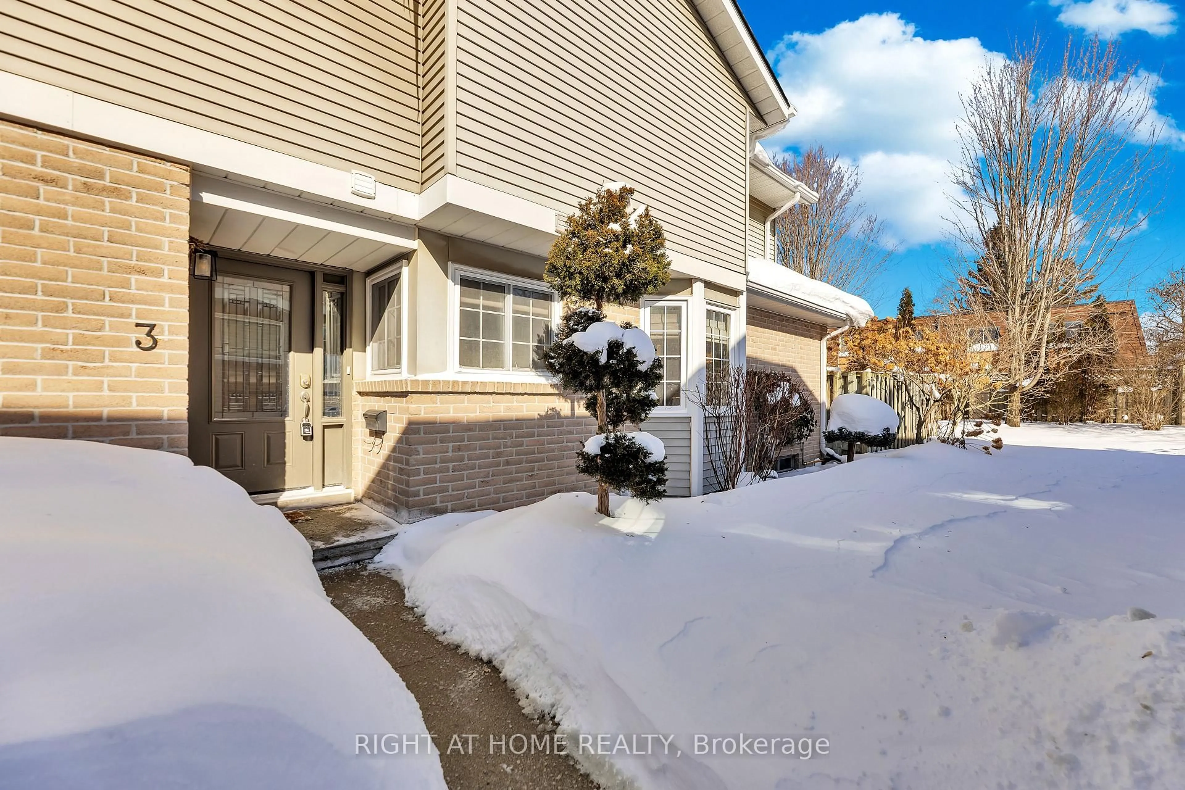 A pic from outside/outdoor area/front of a property/back of a property/a pic from drone, street for 104 Woodlawn Rd #3, Guelph Ontario N1E 1B7