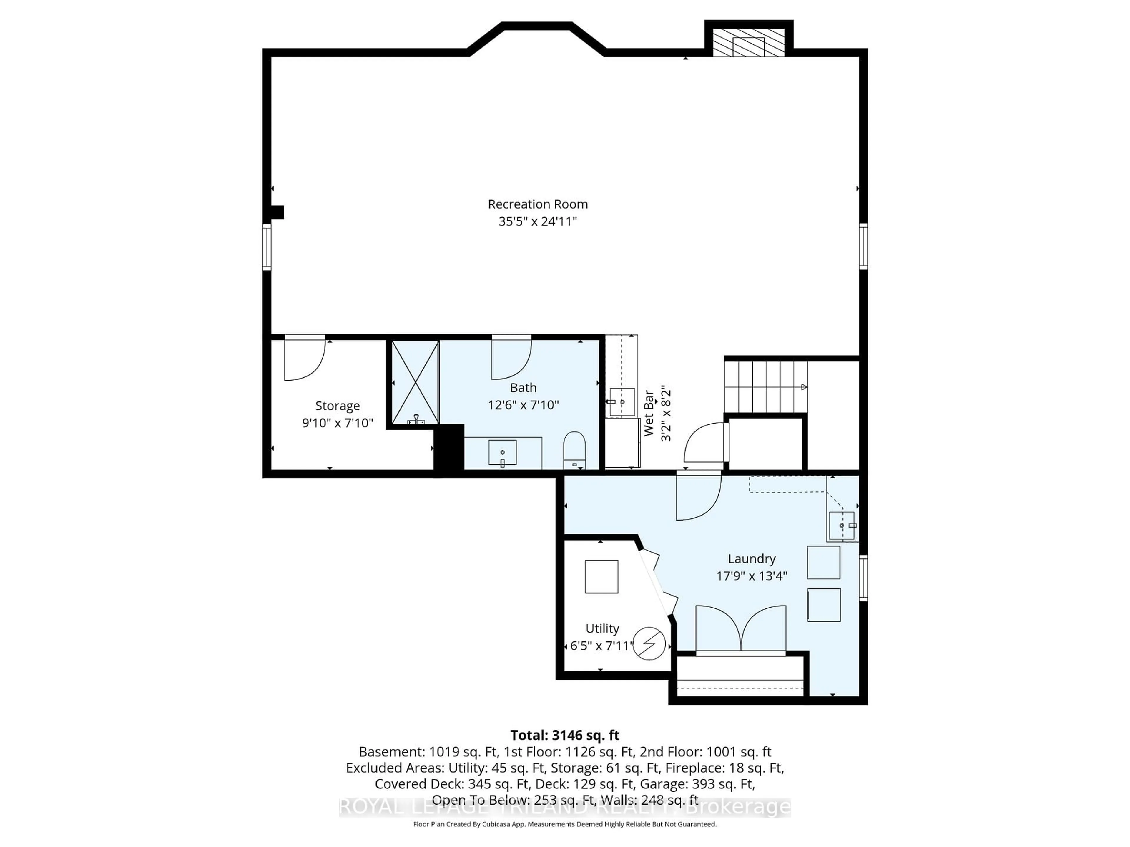 Floor plan for 1223 Thornley St, London South Ontario N6K 4V3