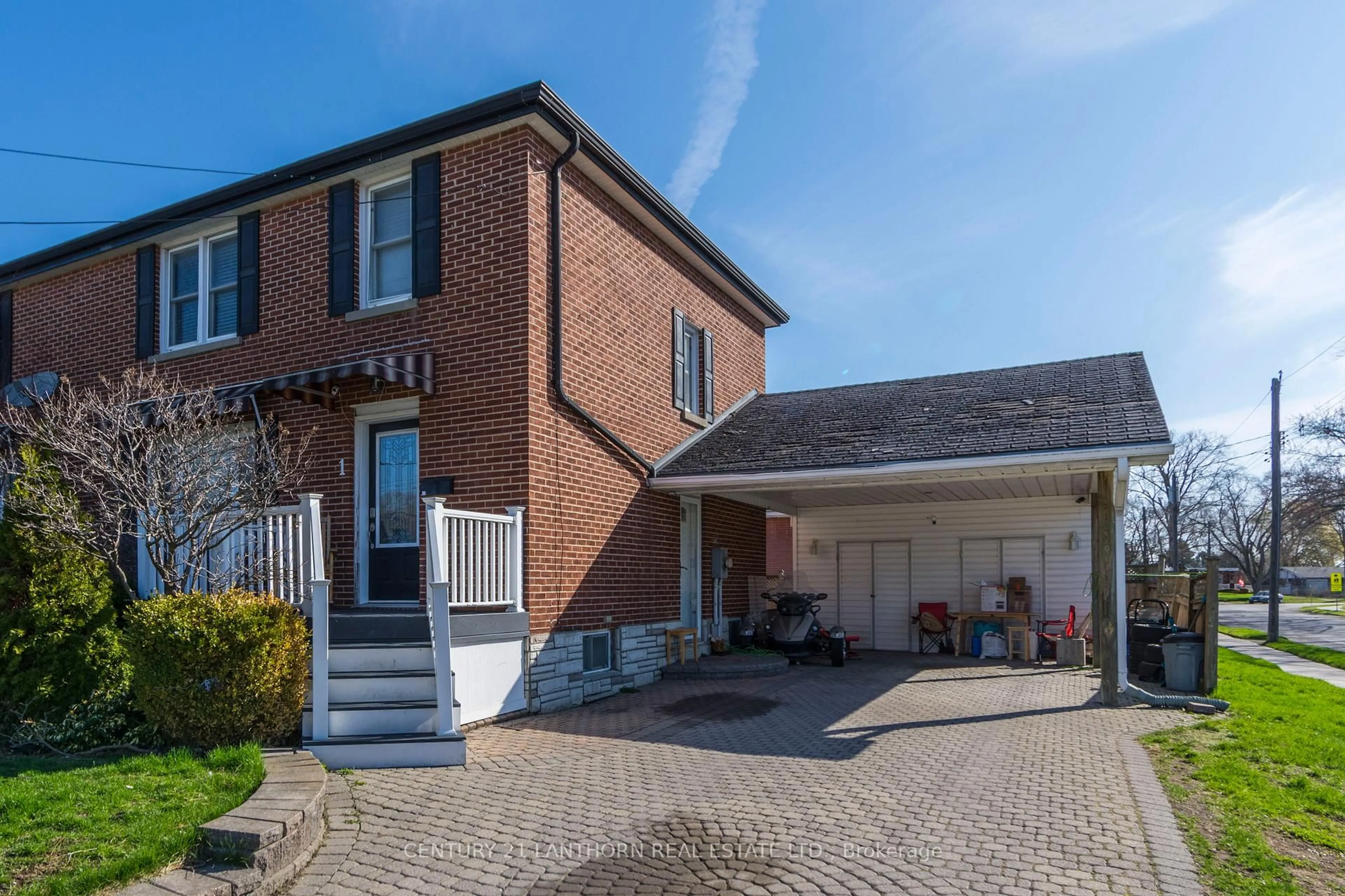Home with brick exterior material, street for 1 Clarke Blvd, Belleville Ontario K8N 4C8