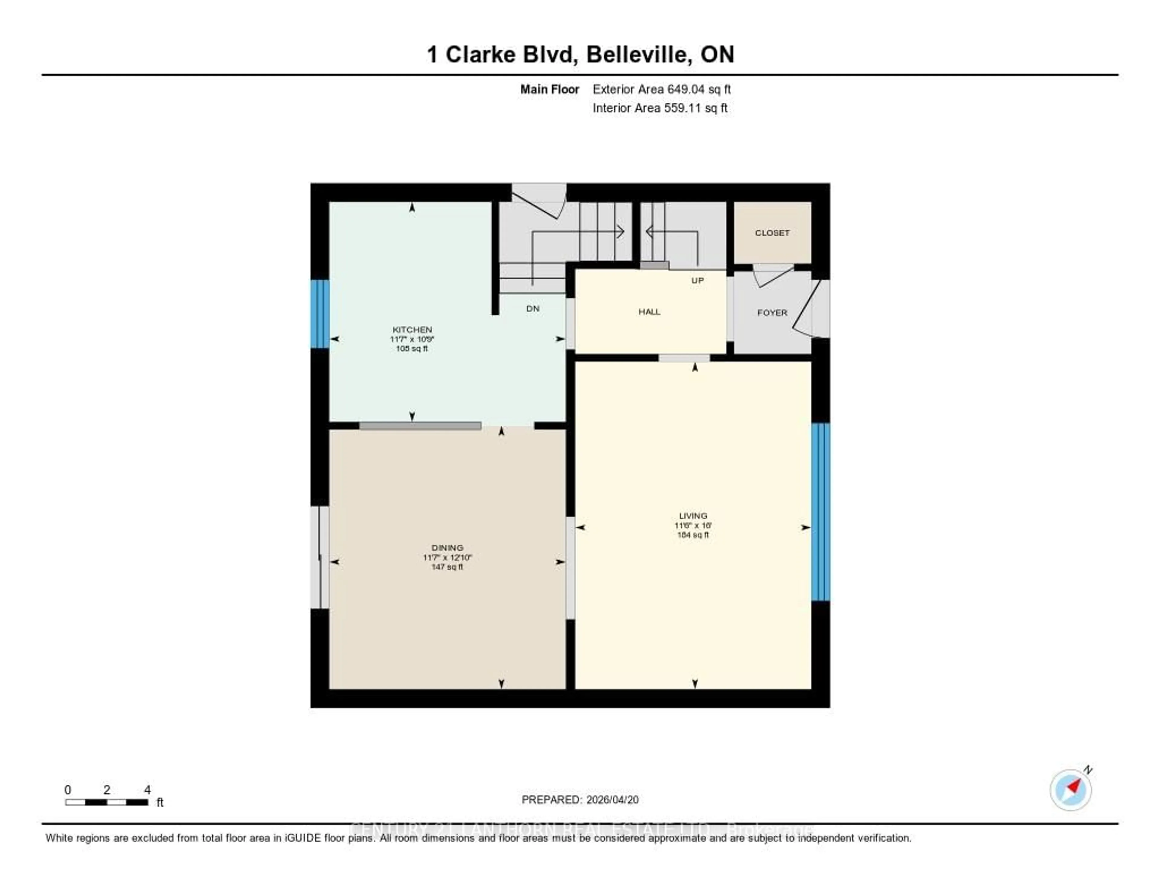 Floor plan for 1 Clarke Blvd, Belleville Ontario K8N 4C8