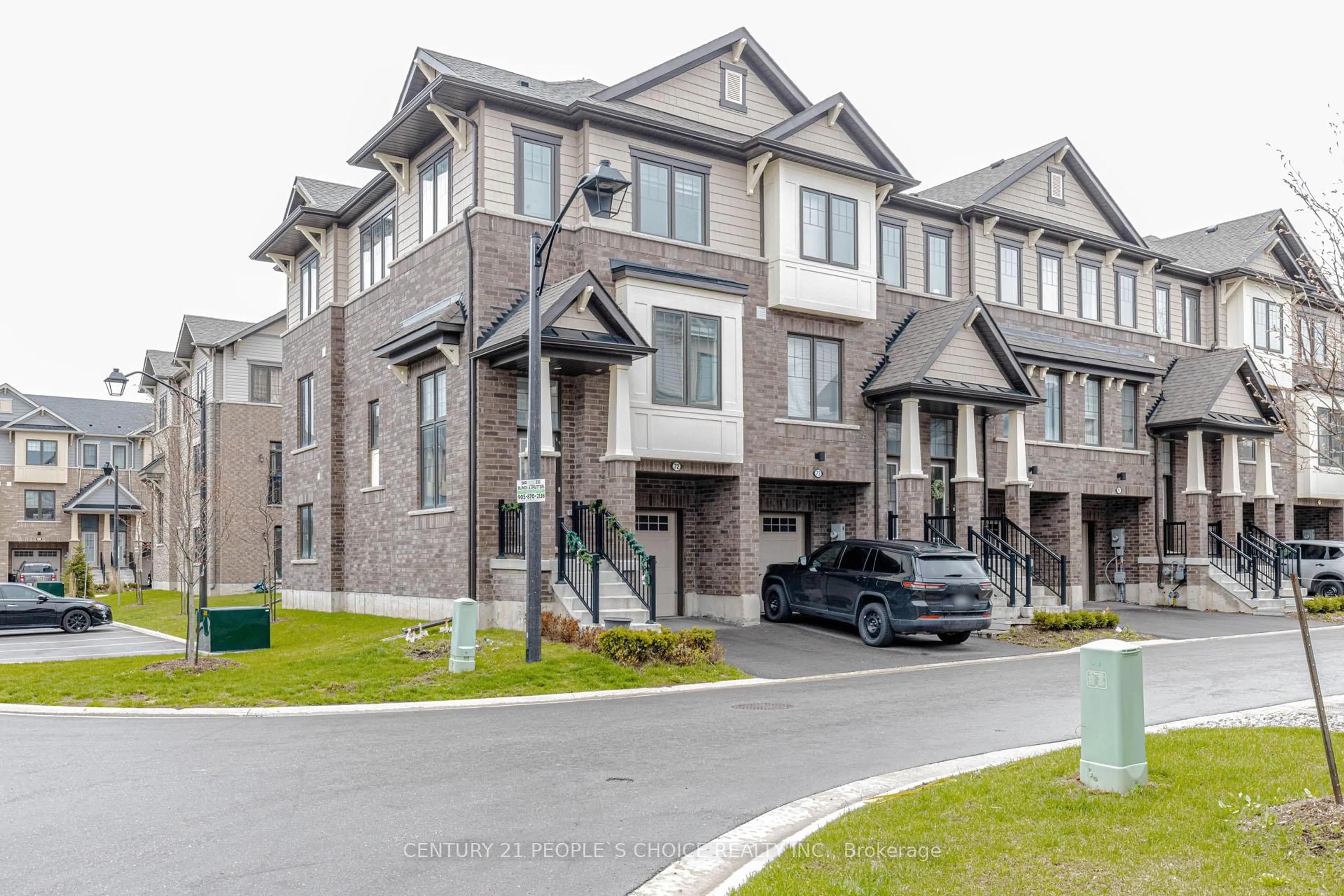 Home with brick exterior material, street for 185 Bedrock Dr #72, Hamilton Ontario L8J 0M5