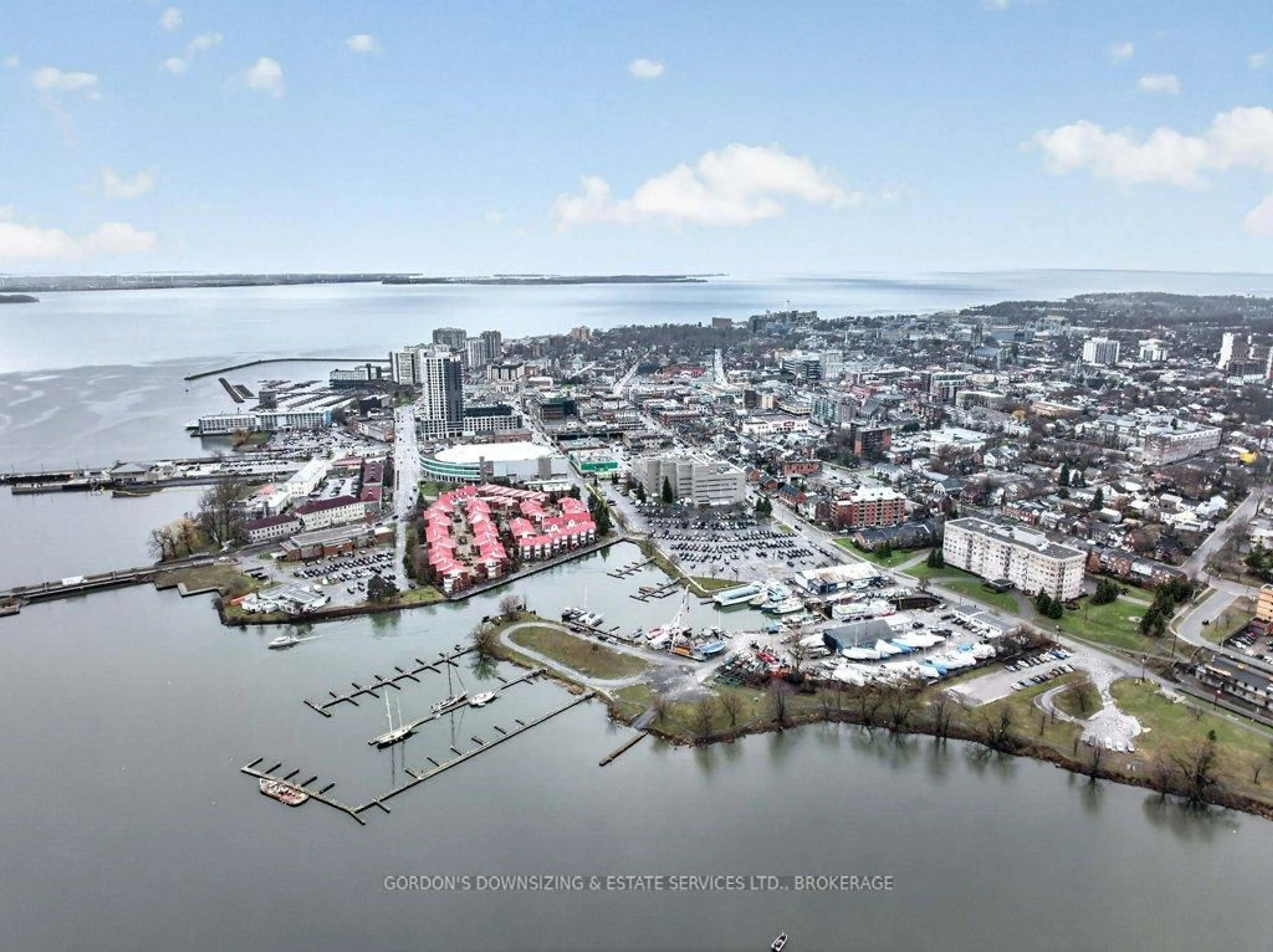 A pic from outside/outdoor area/front of a property/back of a property/a pic from drone, water/lake/river/ocean view for 350 Wellington St #401, Kingston Ontario K7K 7J7