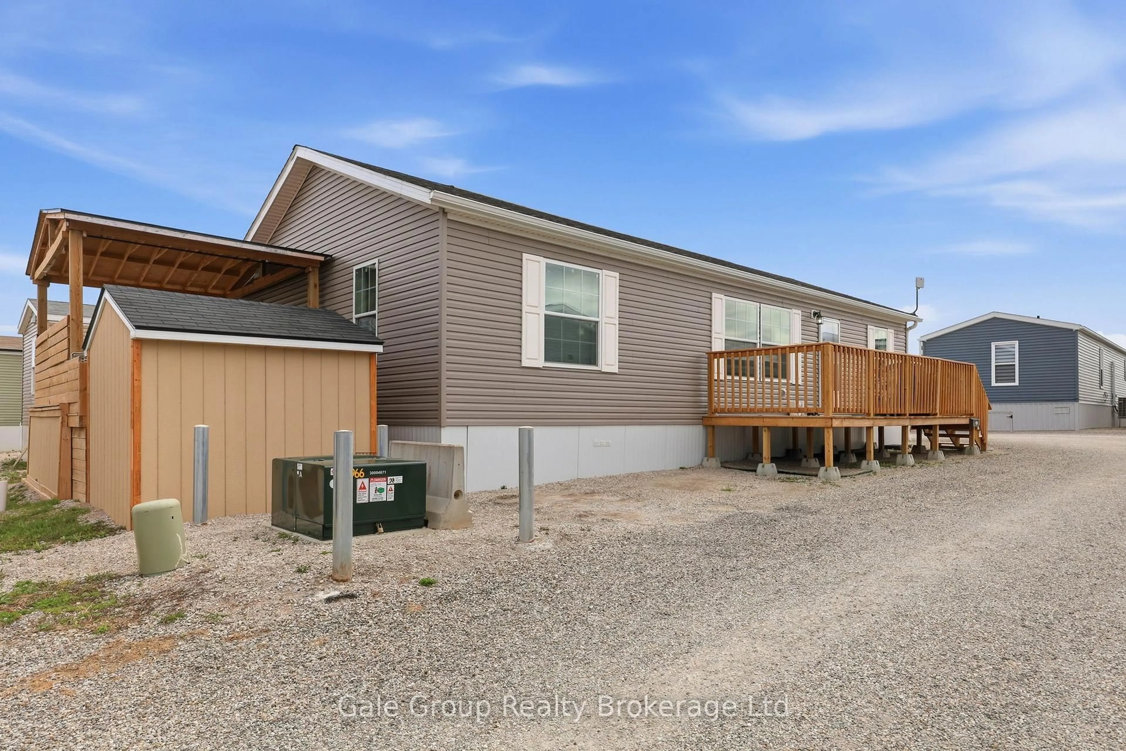 Home with vinyl exterior material, street for 99 Fourth Concession Rd #640, Brant Ontario N0E 1A0