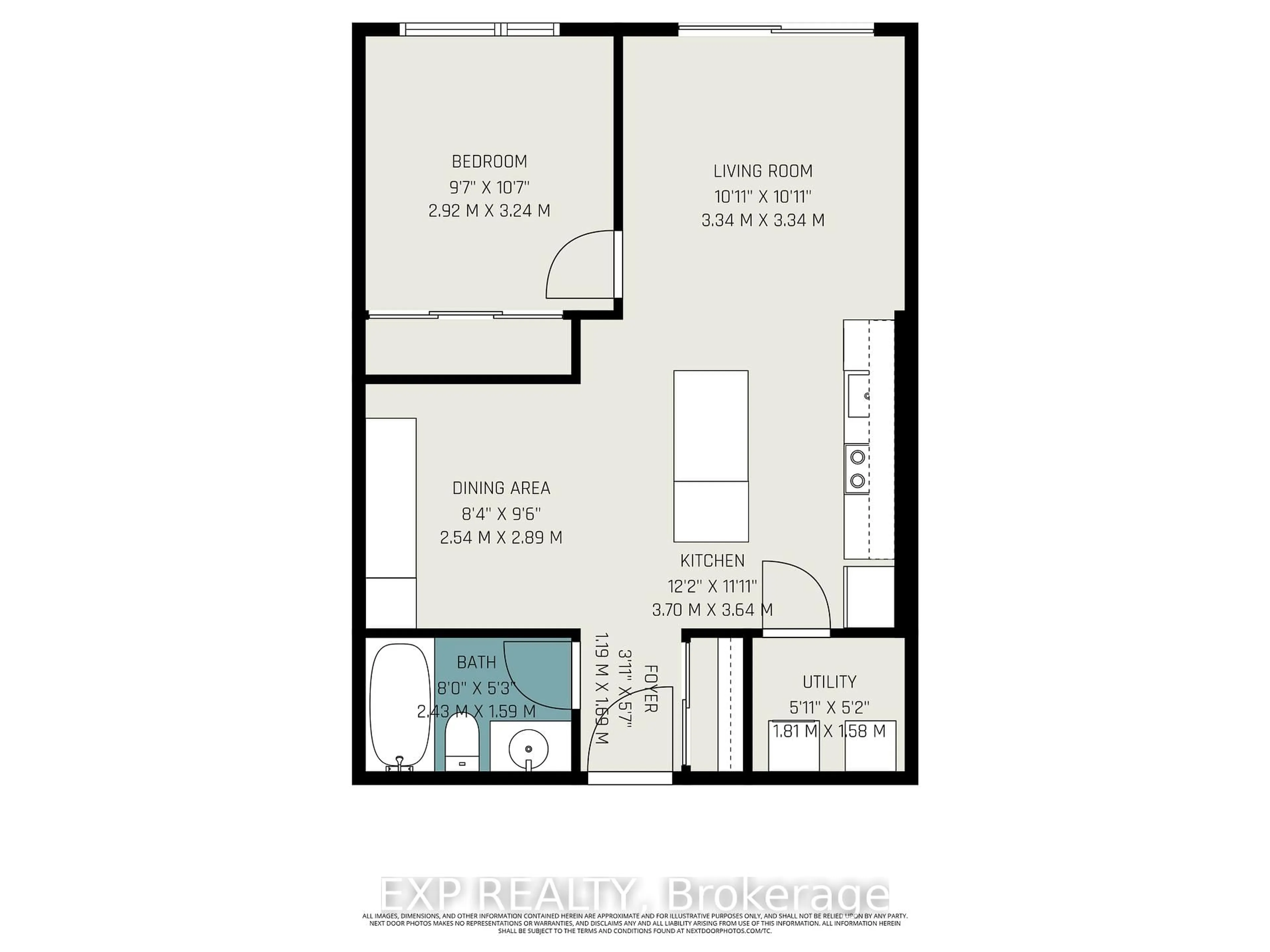 Floor plan for 2785 Baseline Rd #110, Ottawa Ontario K2H 0B7