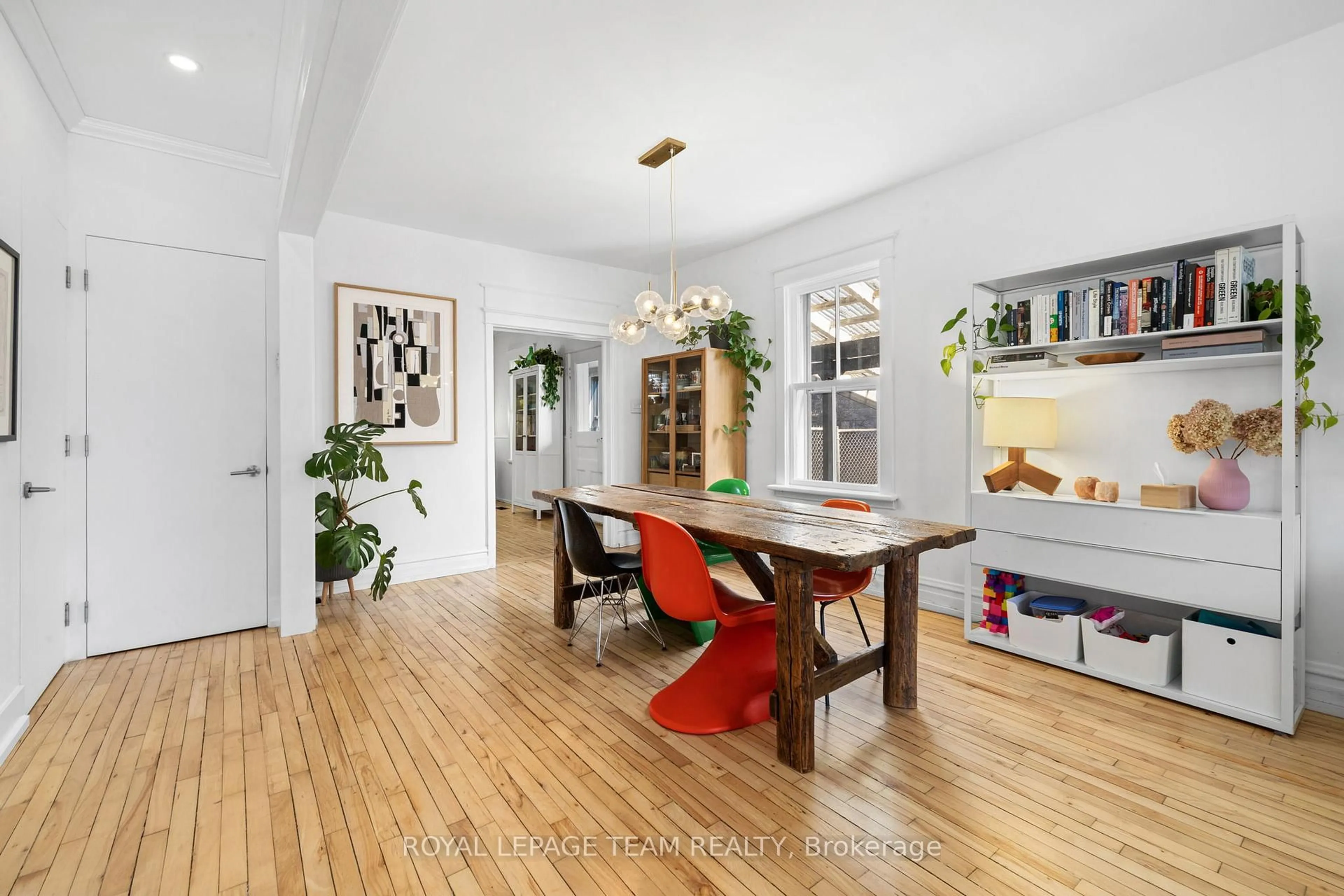 Dining room, wood/laminate floor for 45 Springfield Rd, Ottawa Ontario K1M 1C8
