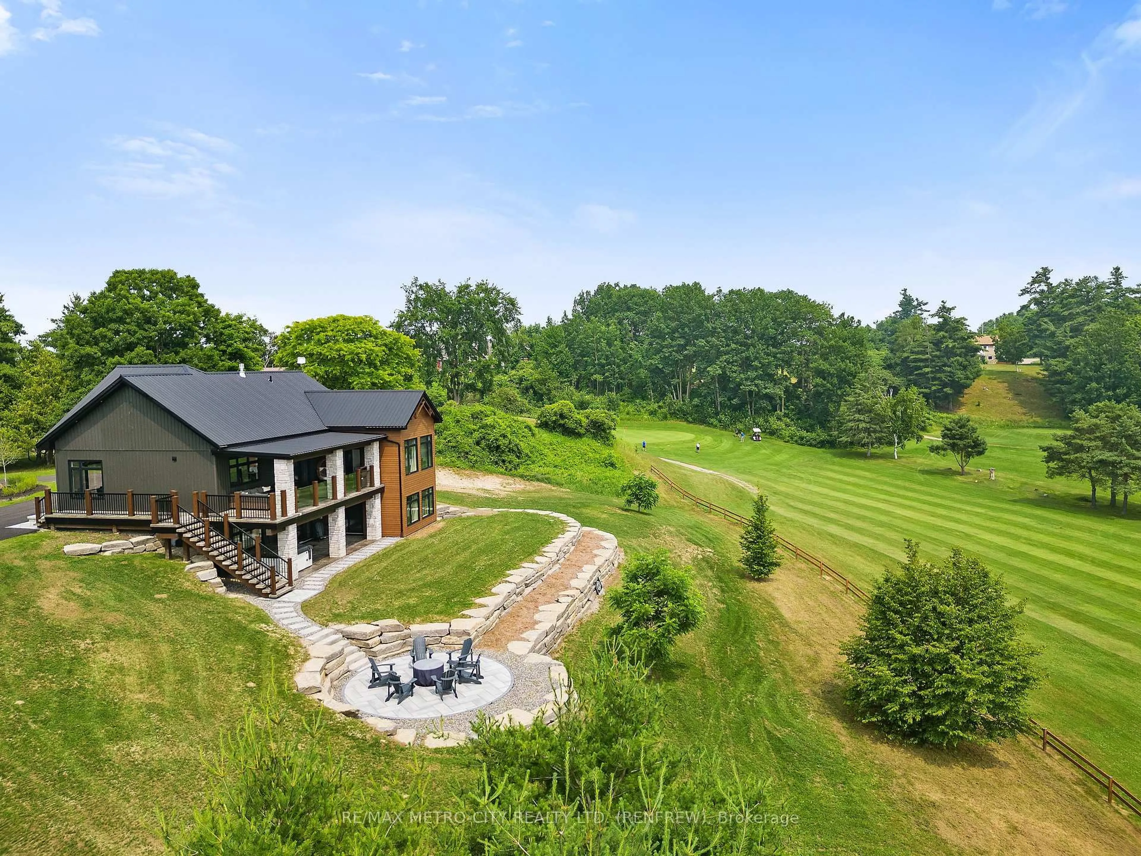 A pic from outside/outdoor area/front of a property/back of a property/a pic from drone, unknown for 98 Spindle Drift Crt, Calabogie Ontario K0J 1H0