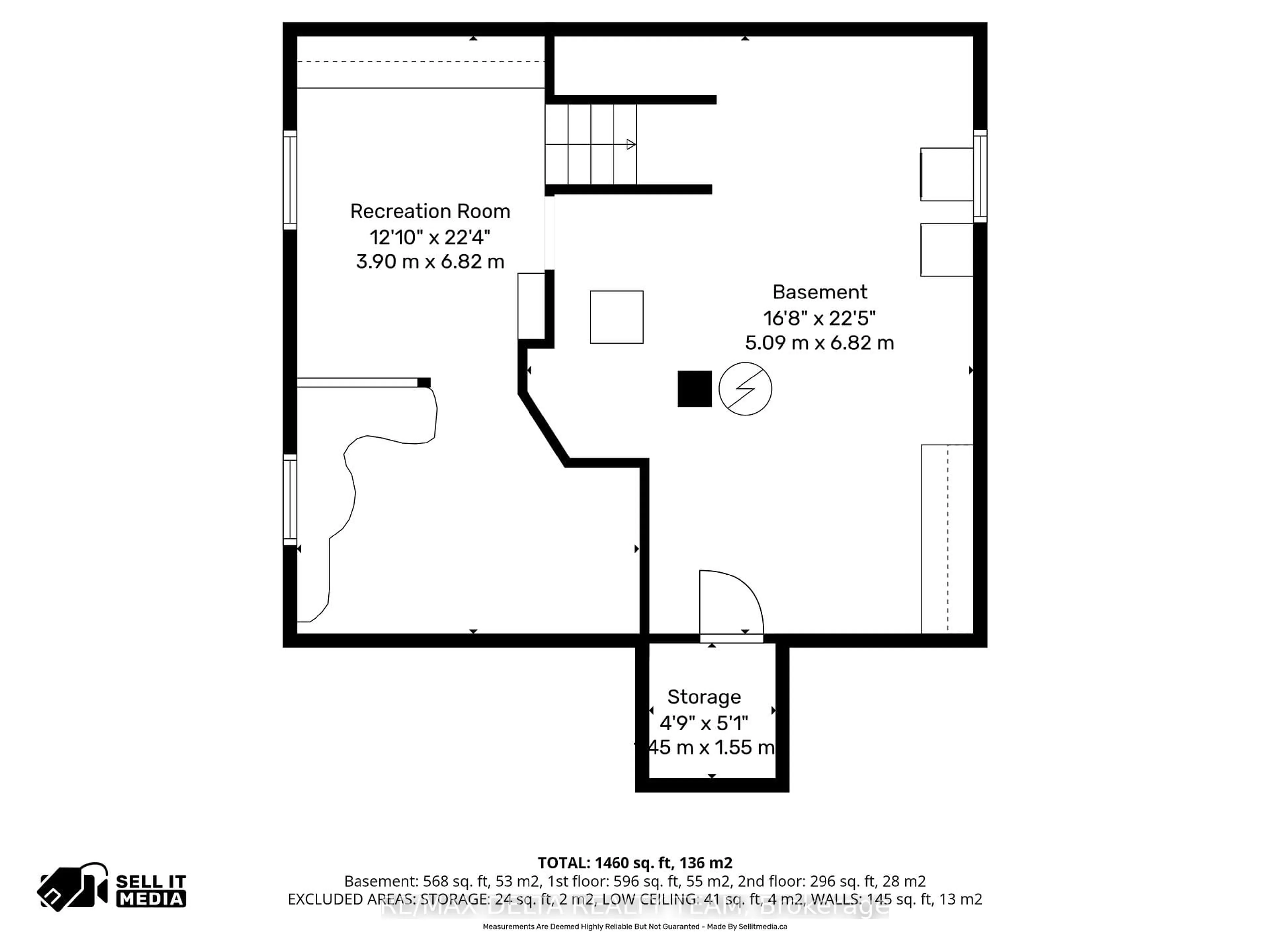 Floor plan for 1242 Vancouver Ave, Ottawa Ontario K1V 6V3