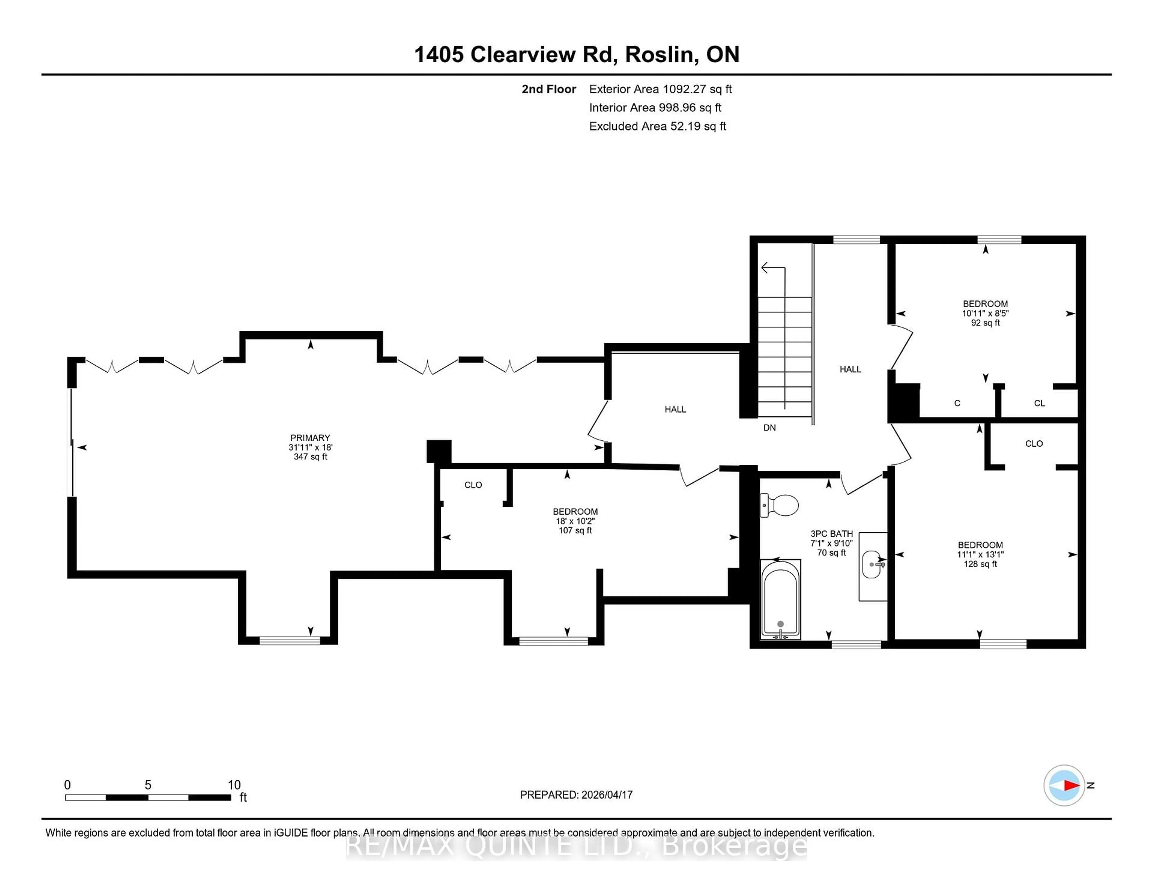 Floor plan for 1405 Clearview Rd, Belleville Ontario K0K 2Y0