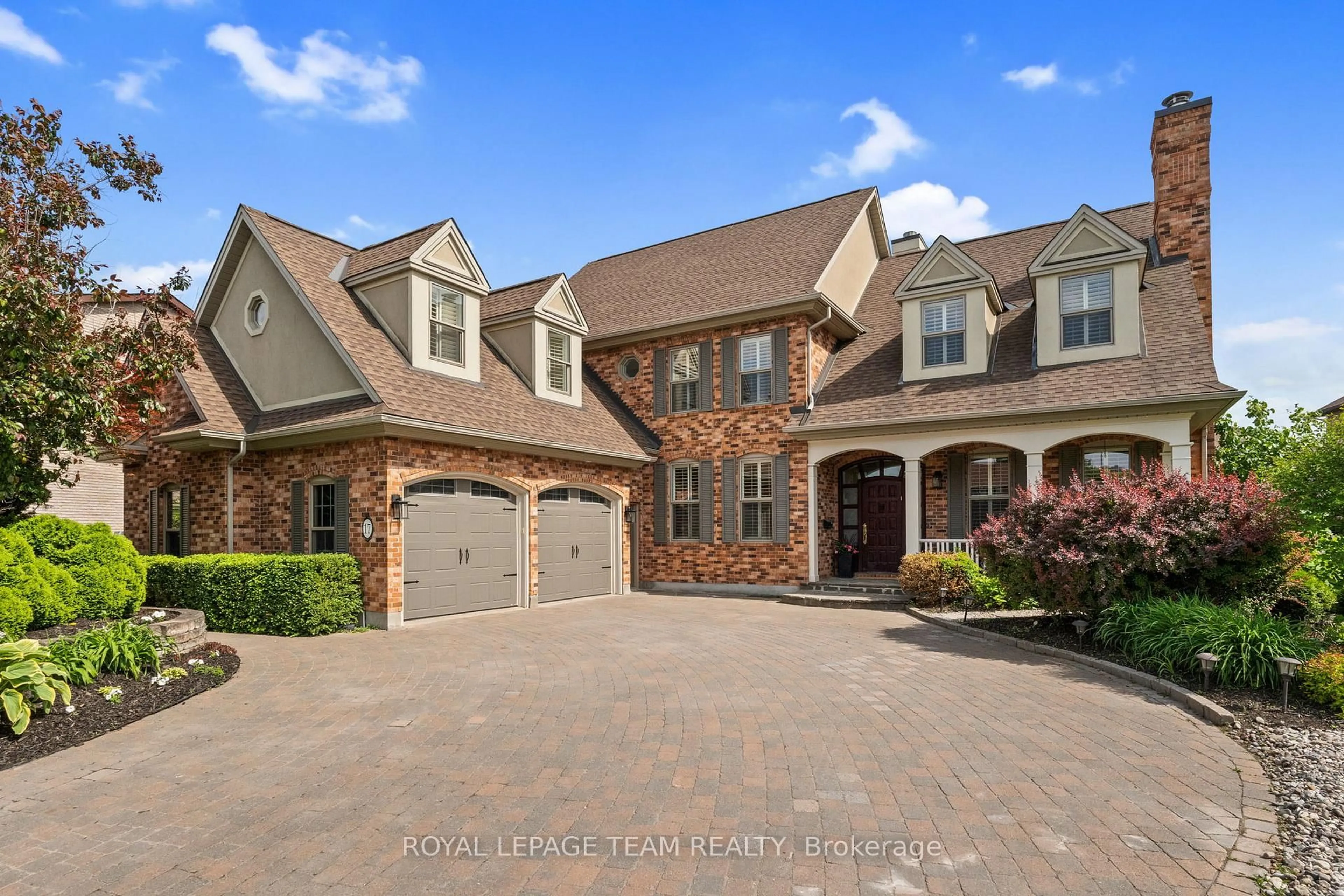 Home with brick exterior material, street for 17 Craigmohr Crt, Ottawa Ontario K2G 4P9