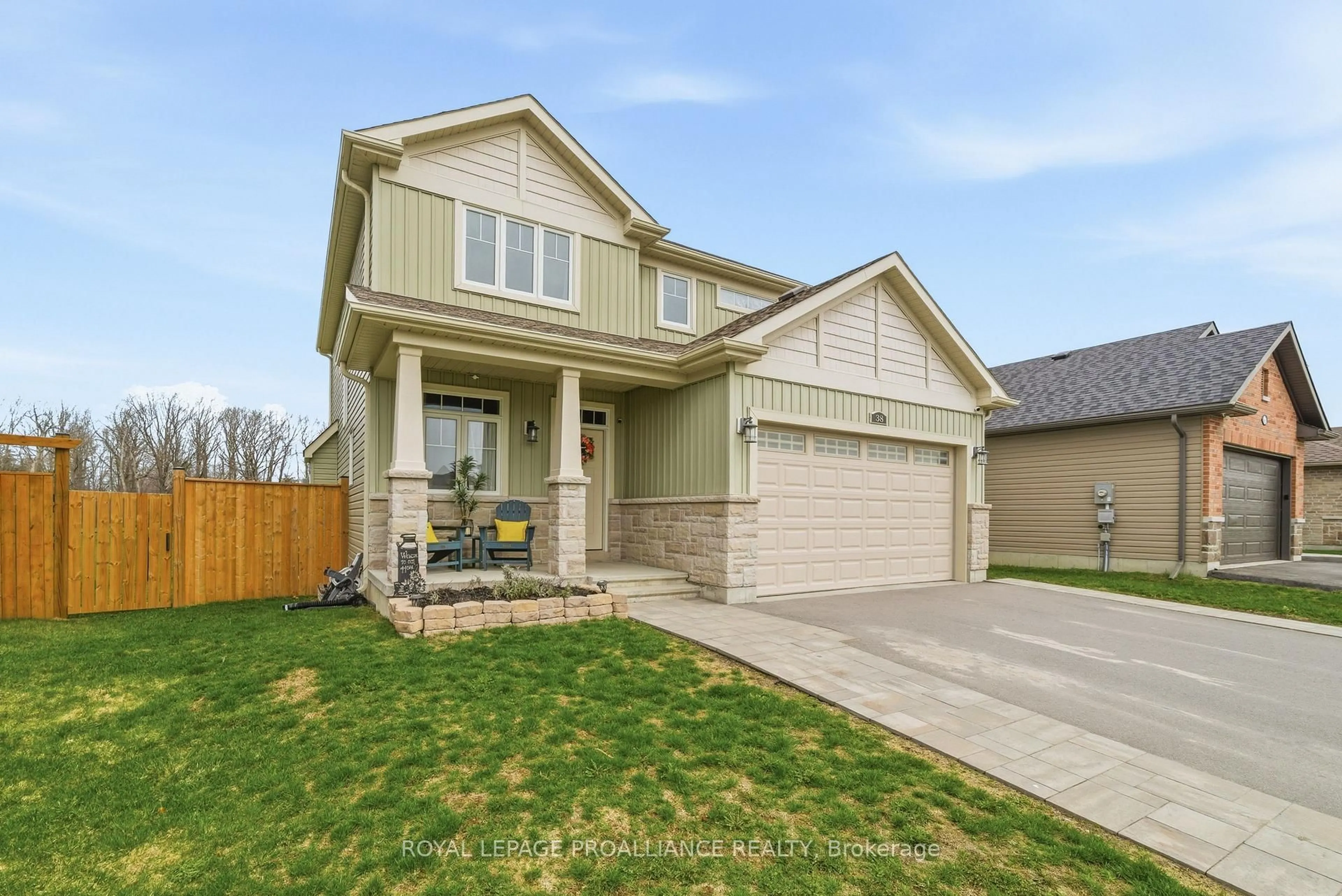 Home with vinyl exterior material, street for 38 Redwood Dr, Belleville Ontario K8N 0K4