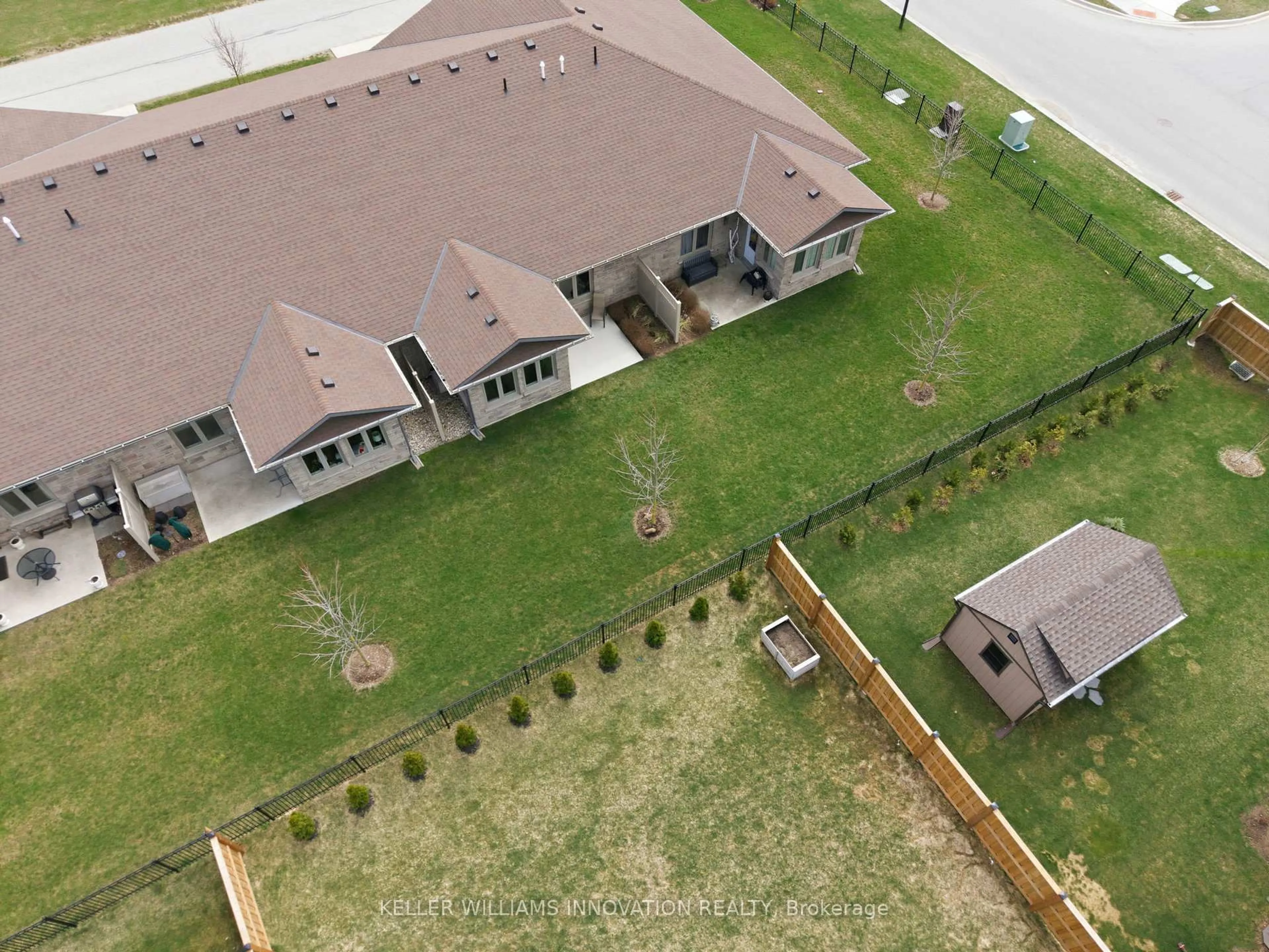 A pic from outside/outdoor area/front of a property/back of a property/a pic from drone, unknown for 375 Mitchell Rd #2, North Perth Ontario N4W 0H4