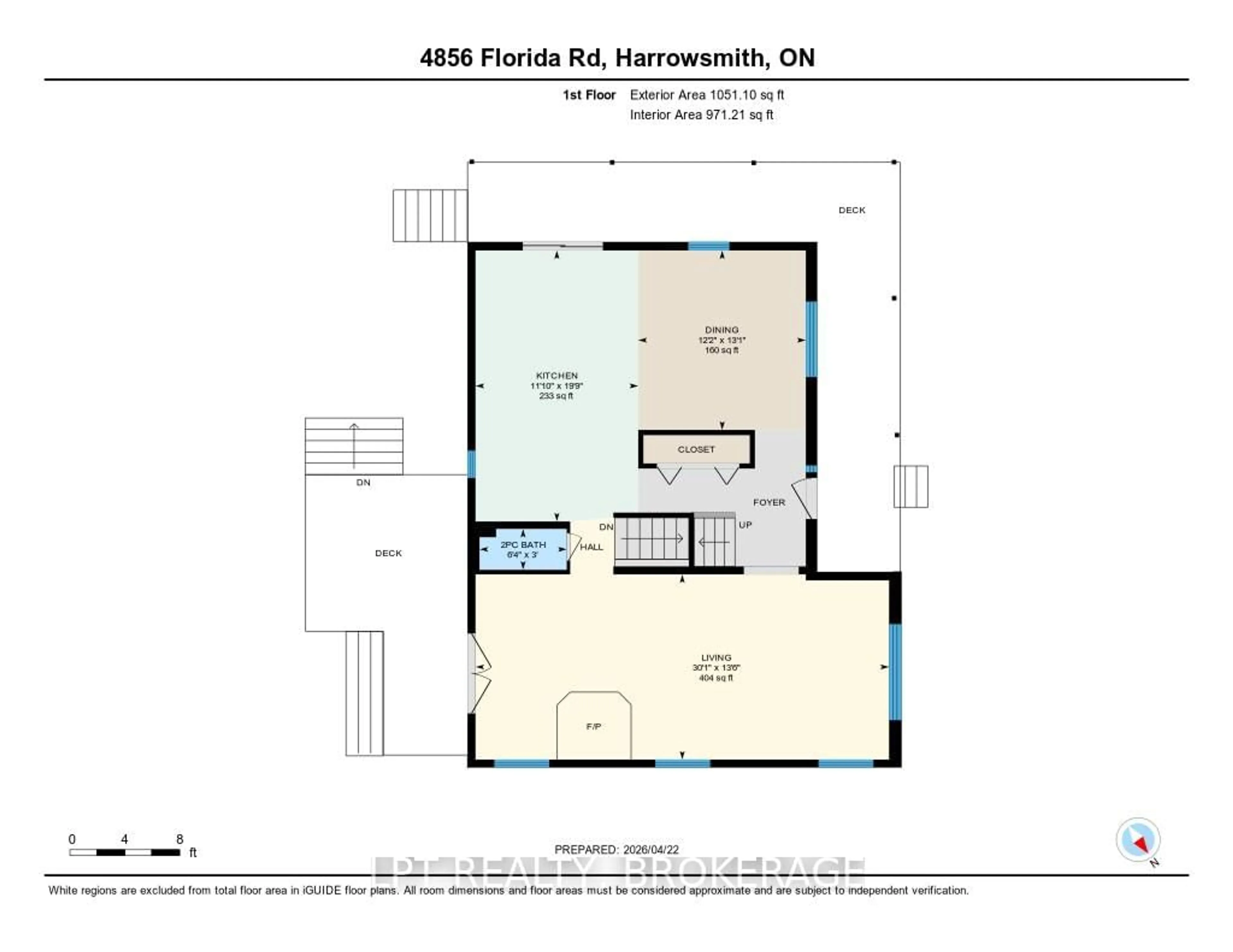 Floor plan for 4856 Florida Rd, Harrowsmith Ontario K0H 1V0