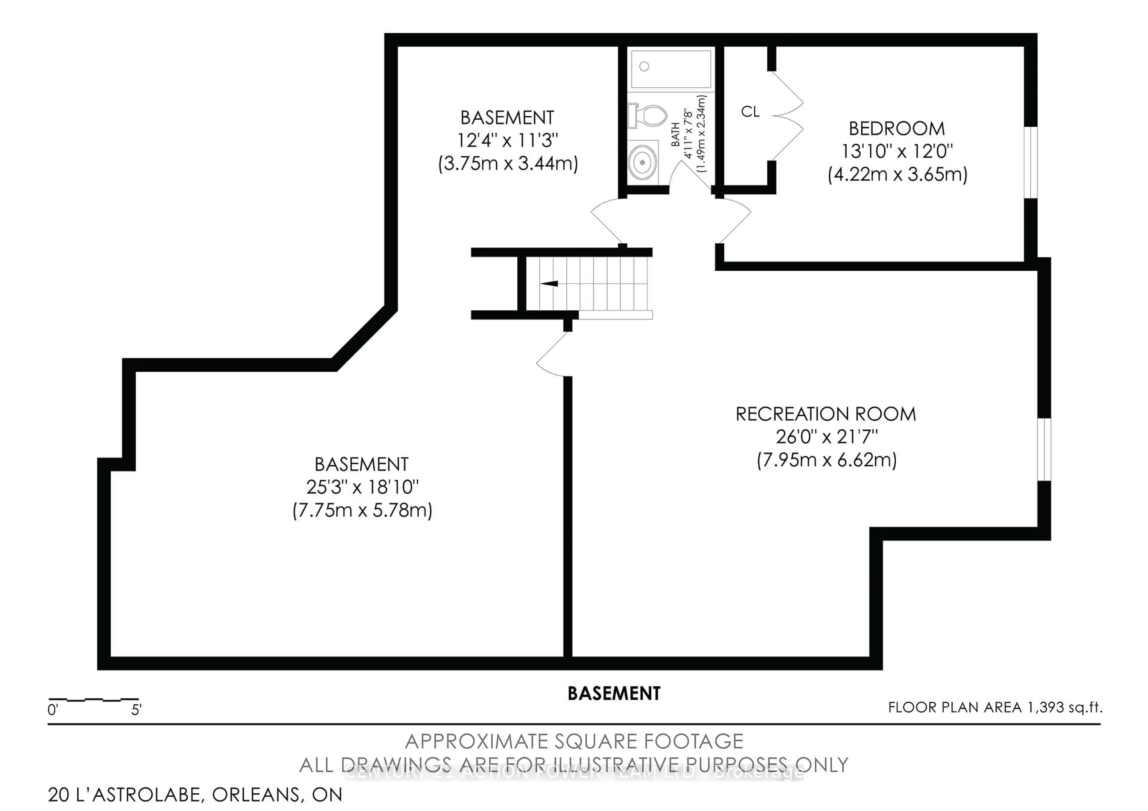 Floor plan for 20 L'Astrolabe Pl, Ottawa Ontario K4A 0Y6