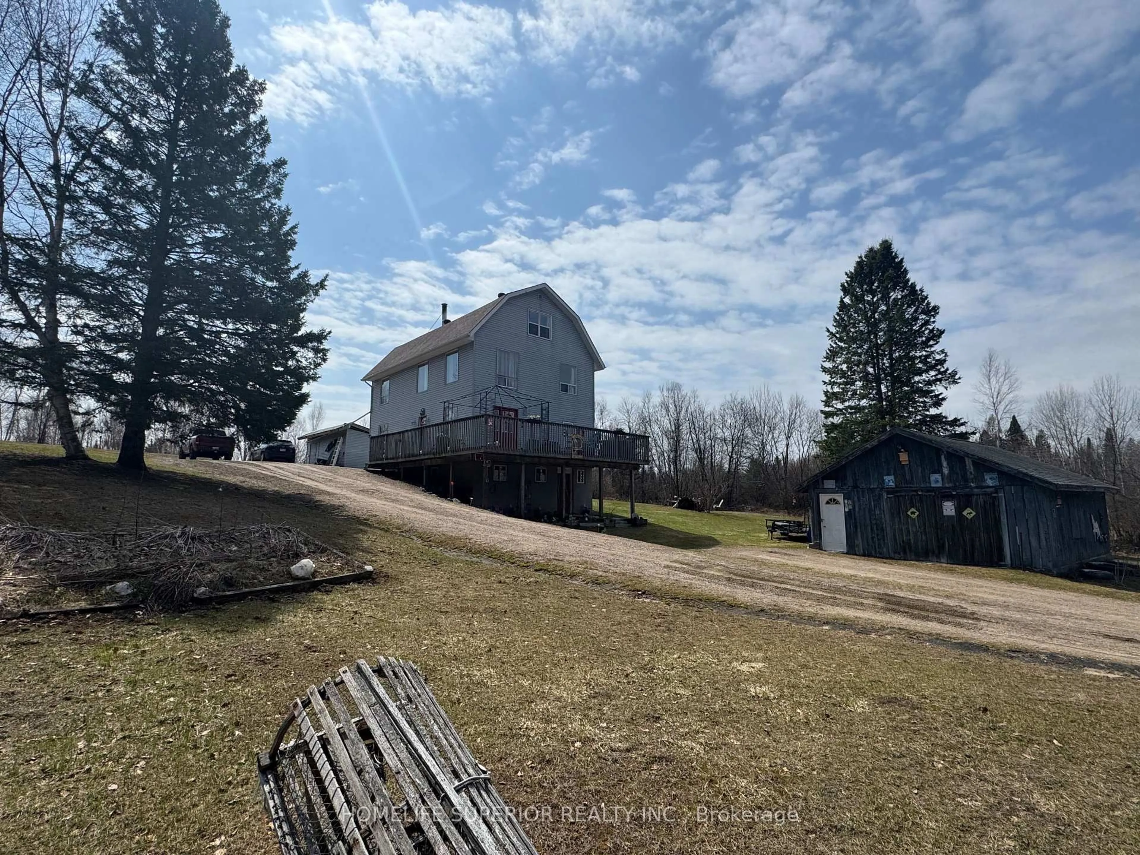 A pic from outside/outdoor area/front of a property/back of a property/a pic from drone, unknown for 458 Hass Rd, Boulter Ontario K0L 1G0