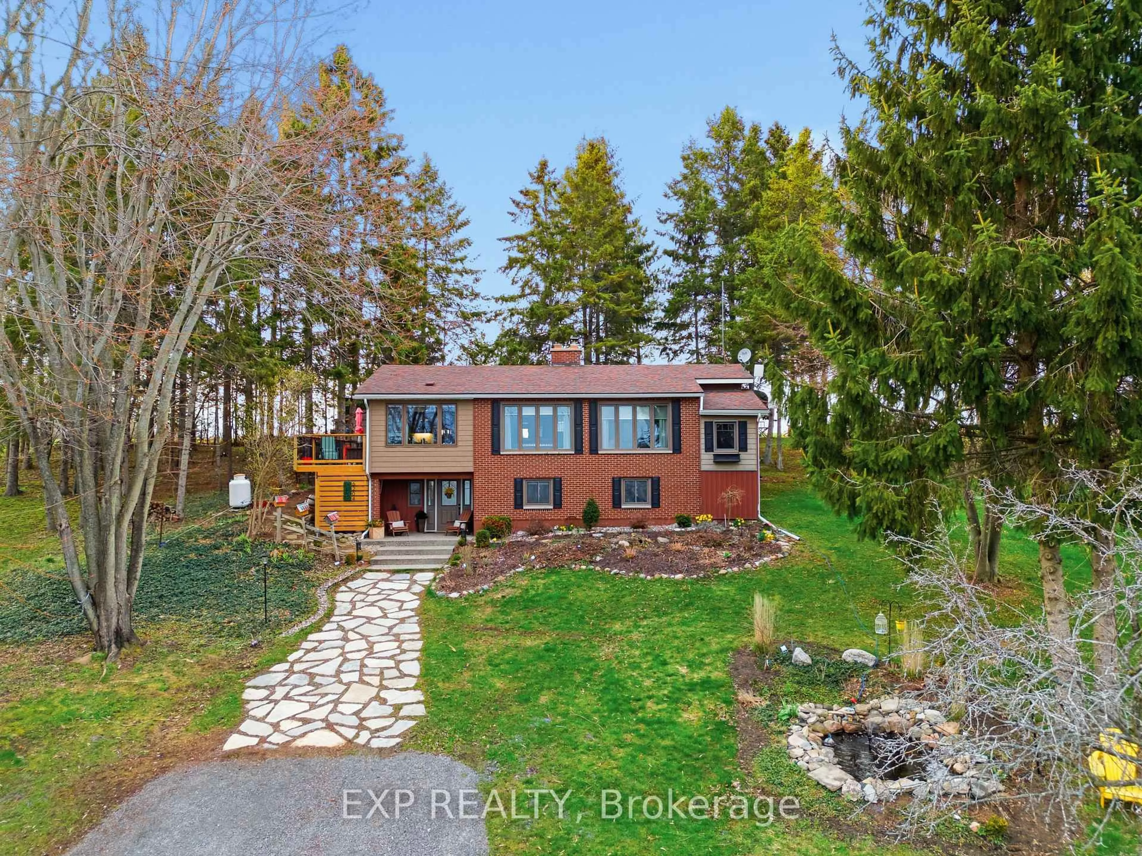 A pic from outside/outdoor area/front of a property/back of a property/a pic from drone, water/lake/river/ocean view for 6204 County Road 9 Rd, Napanee Ontario K7R 3K8