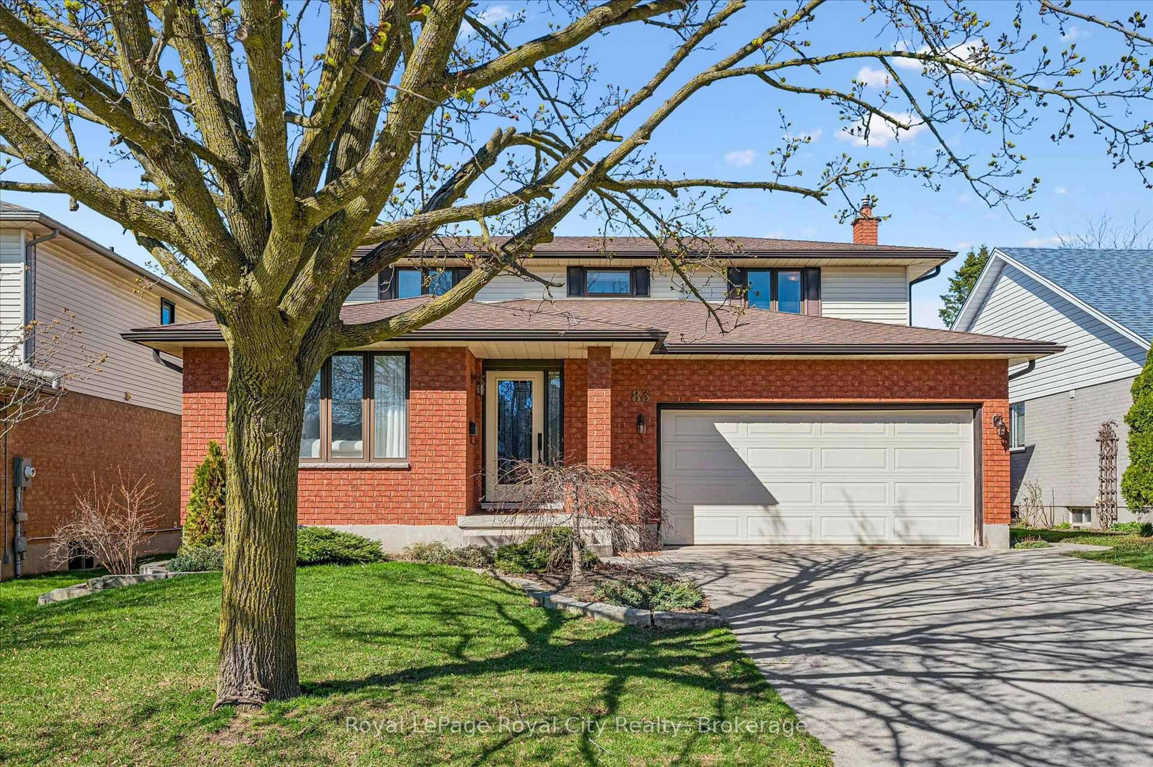 Home with brick exterior material, street for 83 Pinnacle Cres, Guelph Ontario N1K 1P5