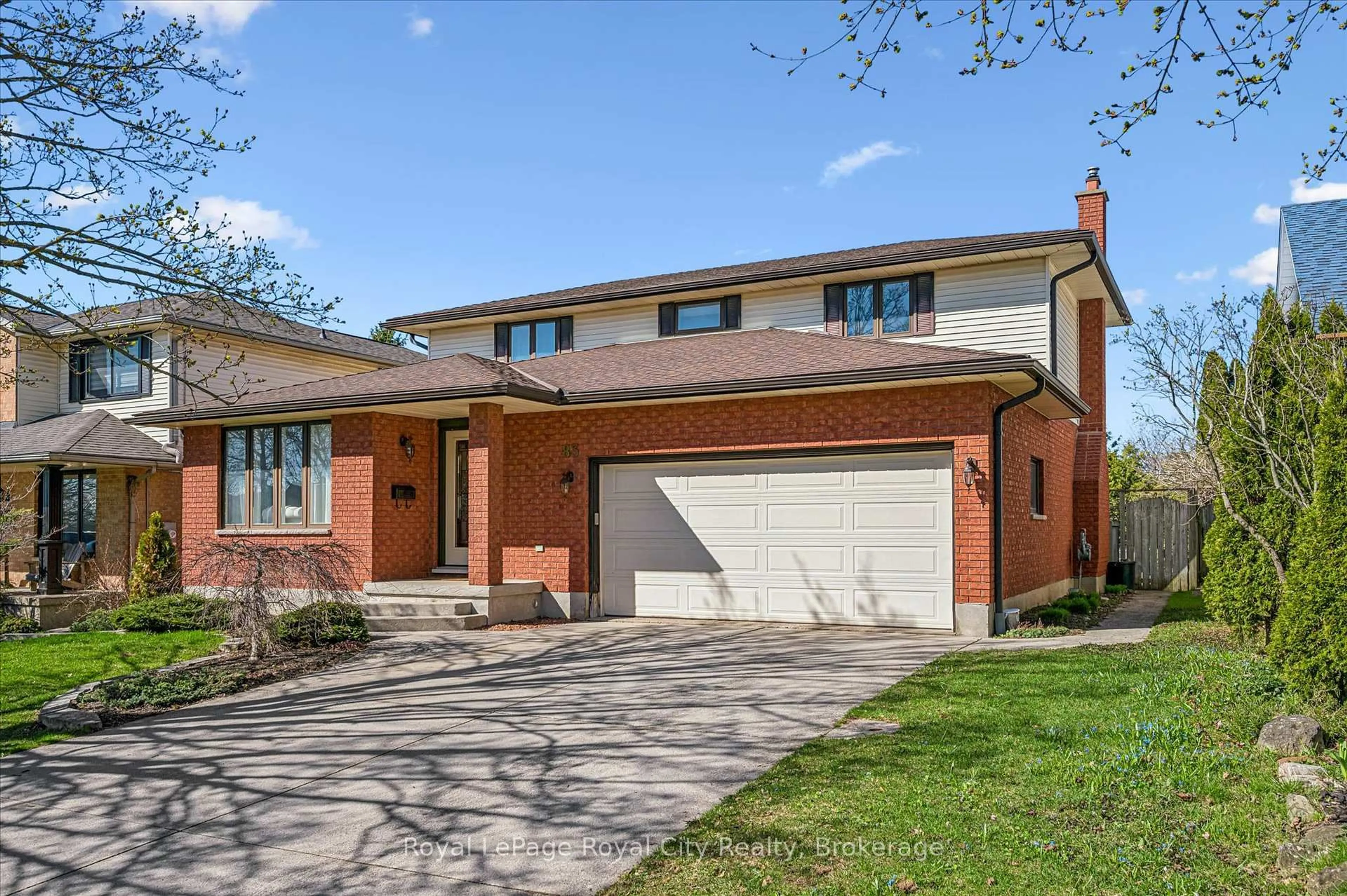 Home with brick exterior material, street for 83 Pinnacle Cres, Guelph Ontario N1K 1P5