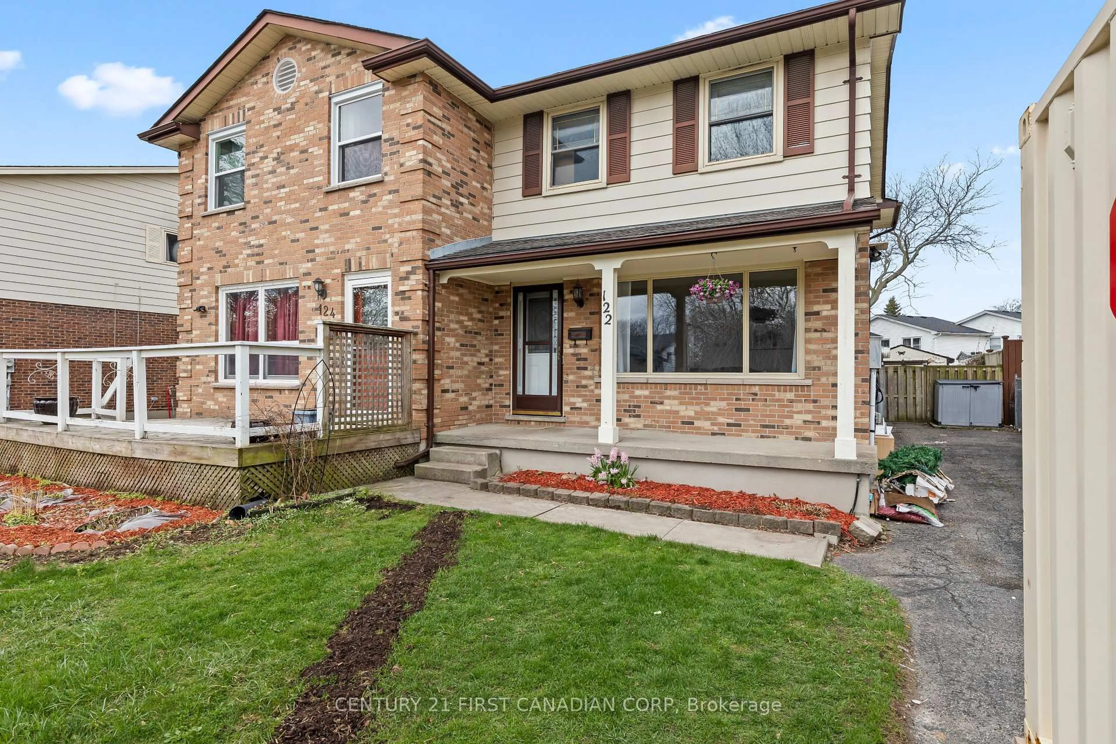 Home with brick exterior material, street for 122 Garland Lane, London East Ontario N5V 3K8