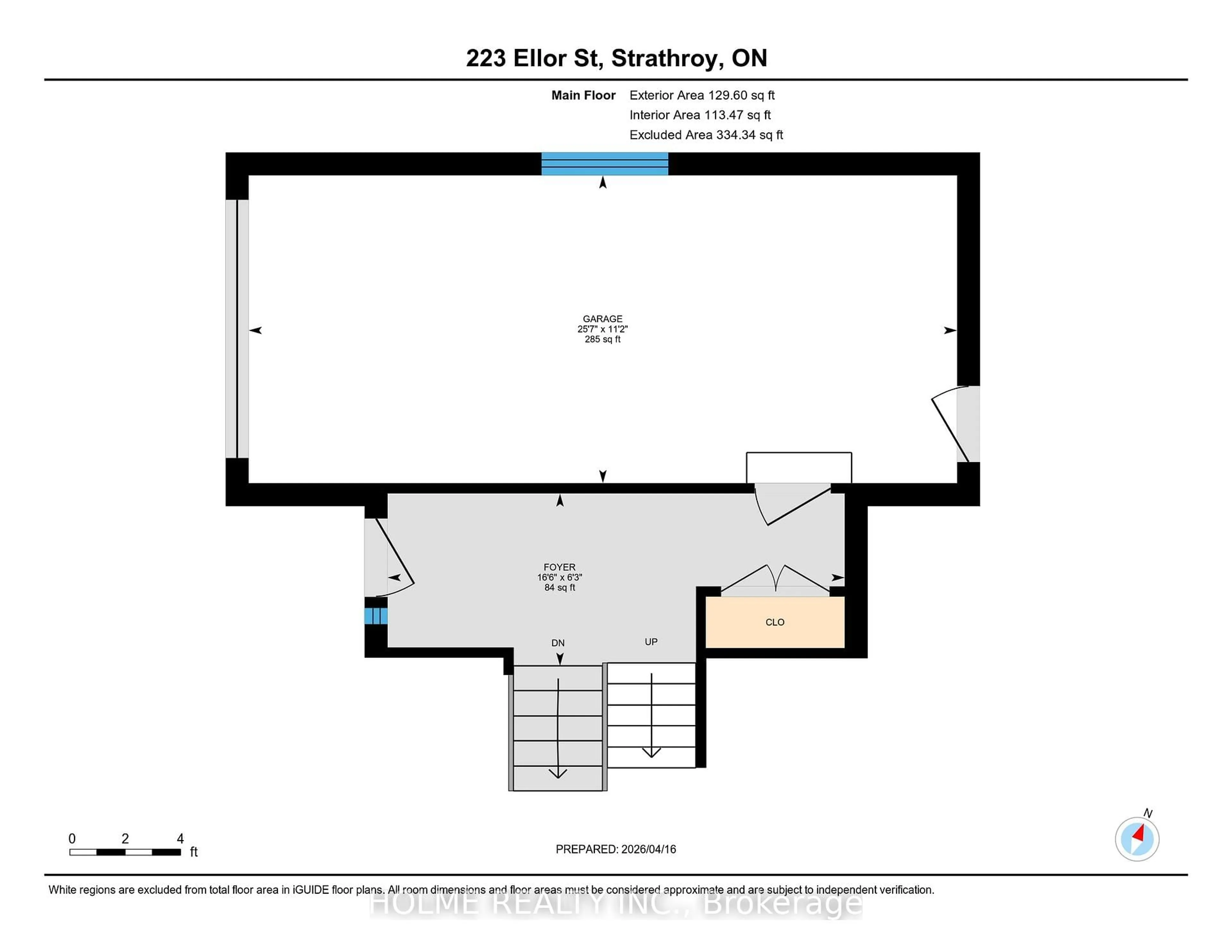 Floor plan for 223 Ellor St, Strathroy-Caradoc Ontario N7G 2L2