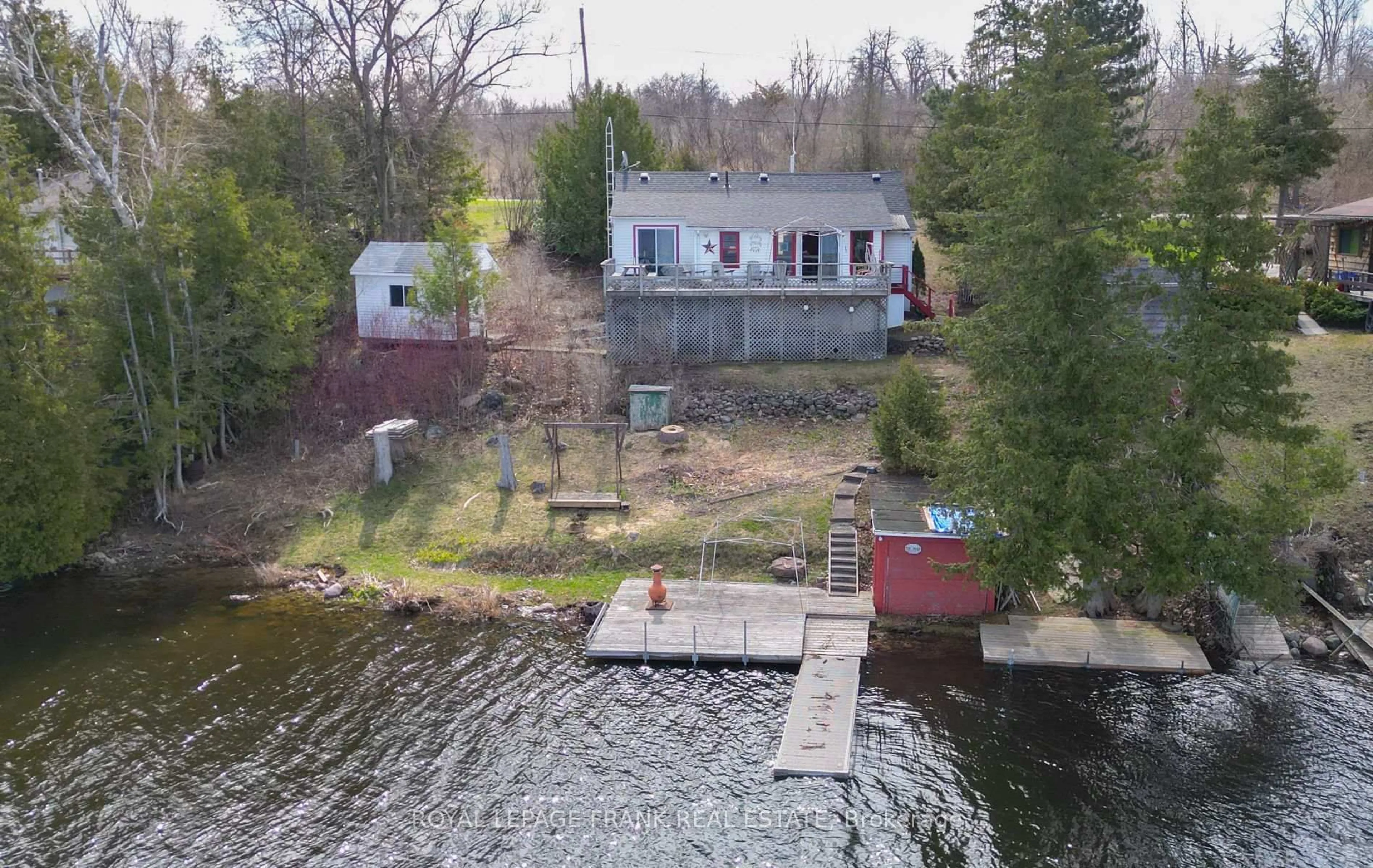 A pic from outside/outdoor area/front of a property/back of a property/a pic from drone, water/lake/river/ocean view for 32 Parker Dr, Alnwick/Haldimand Ontario K0K 2X0