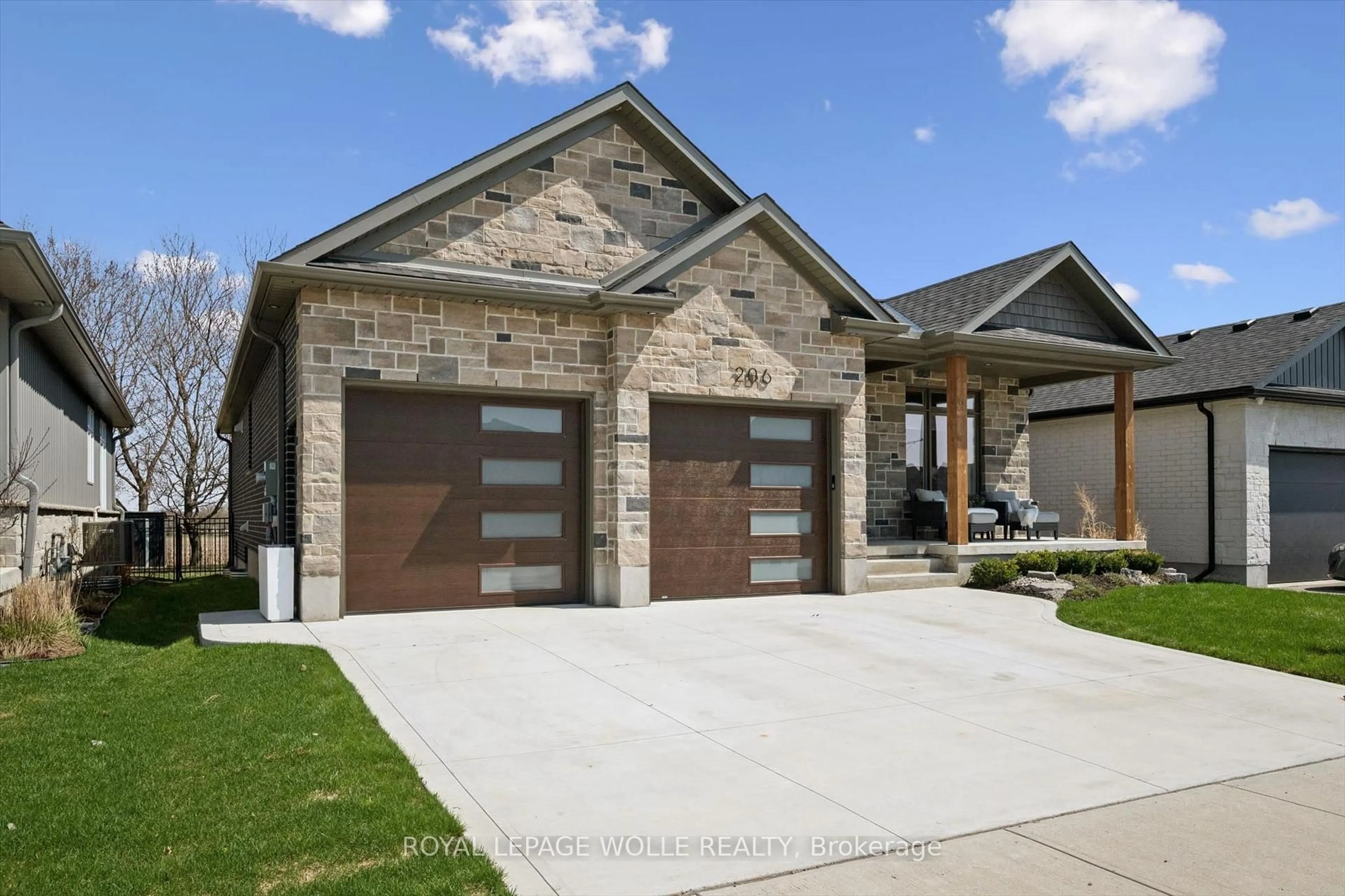 Home with brick exterior material, street for 206 Timber Trail Rd, Woolwich Ontario N3B 0E4