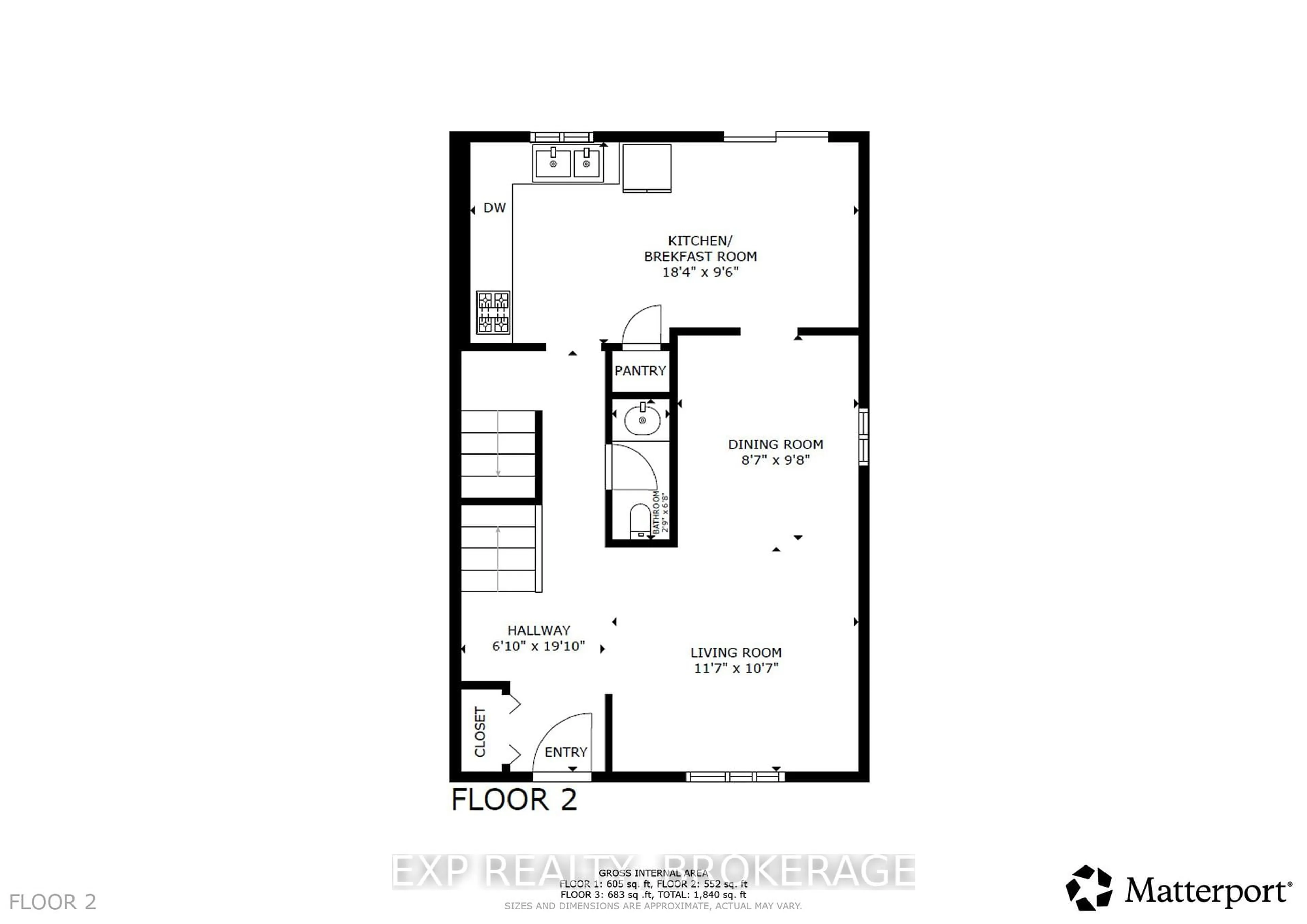 Floor plan for 693 Cedarwood Dr, Kingston Ontario K7P 2H8