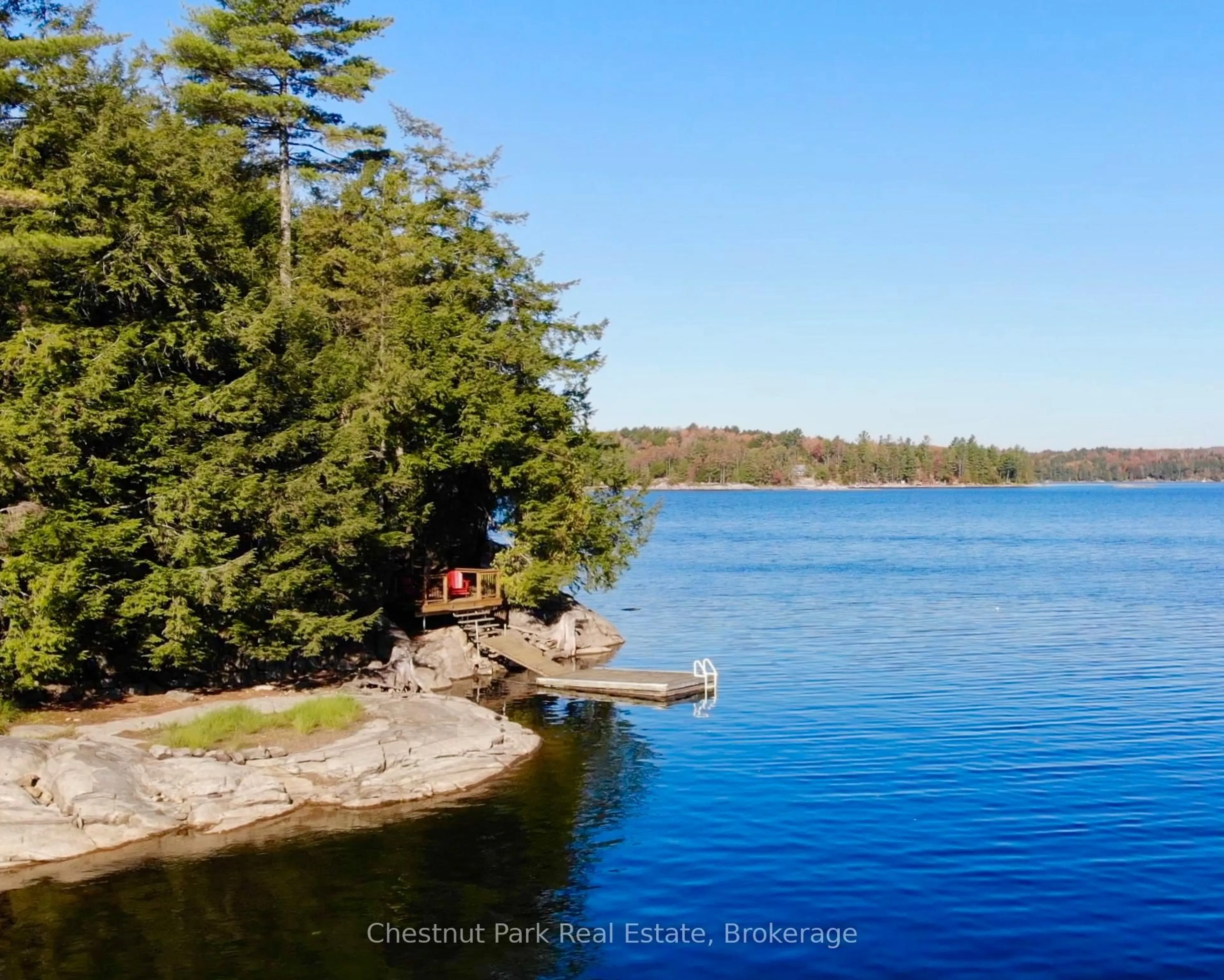 A pic from outside/outdoor area/front of a property/back of a property/a pic from drone, water/lake/river/ocean view for 1062 Elmhurst Lane, Dysart et al Ontario K0M 1S0