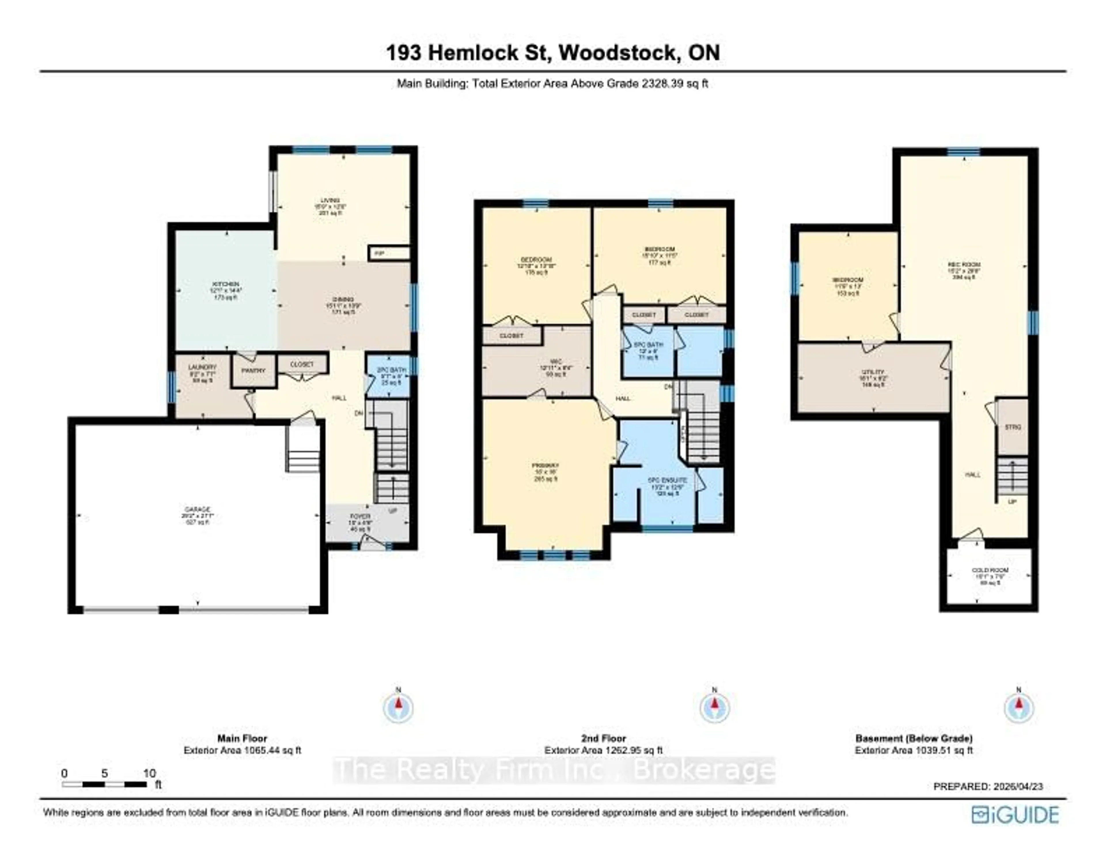Floor plan for 193 Hemlock St, Woodstock Ontario N4S 0E4