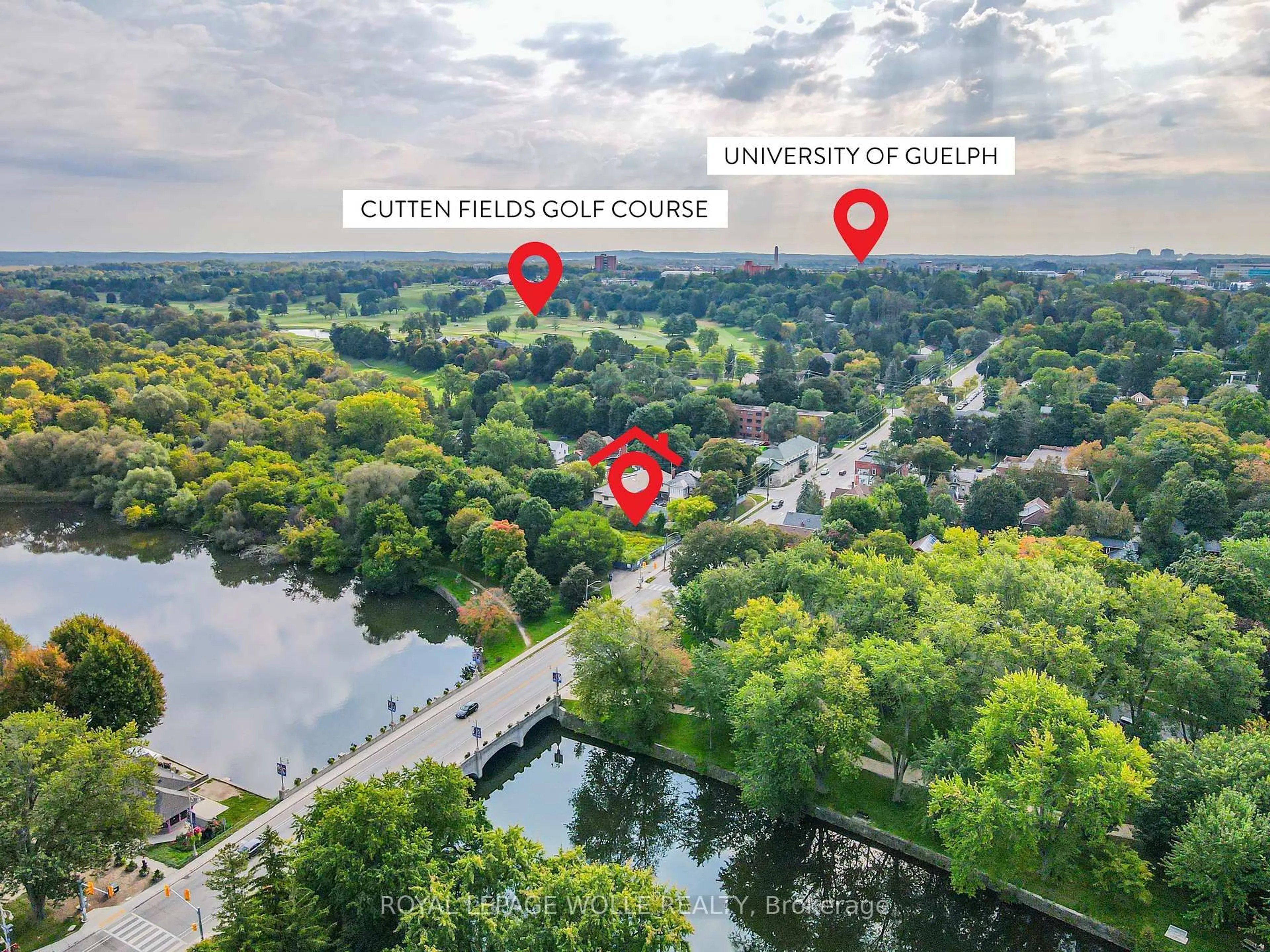 Picture of a map for 180 Gordon St #7, Guelph Ontario N1G 1X1