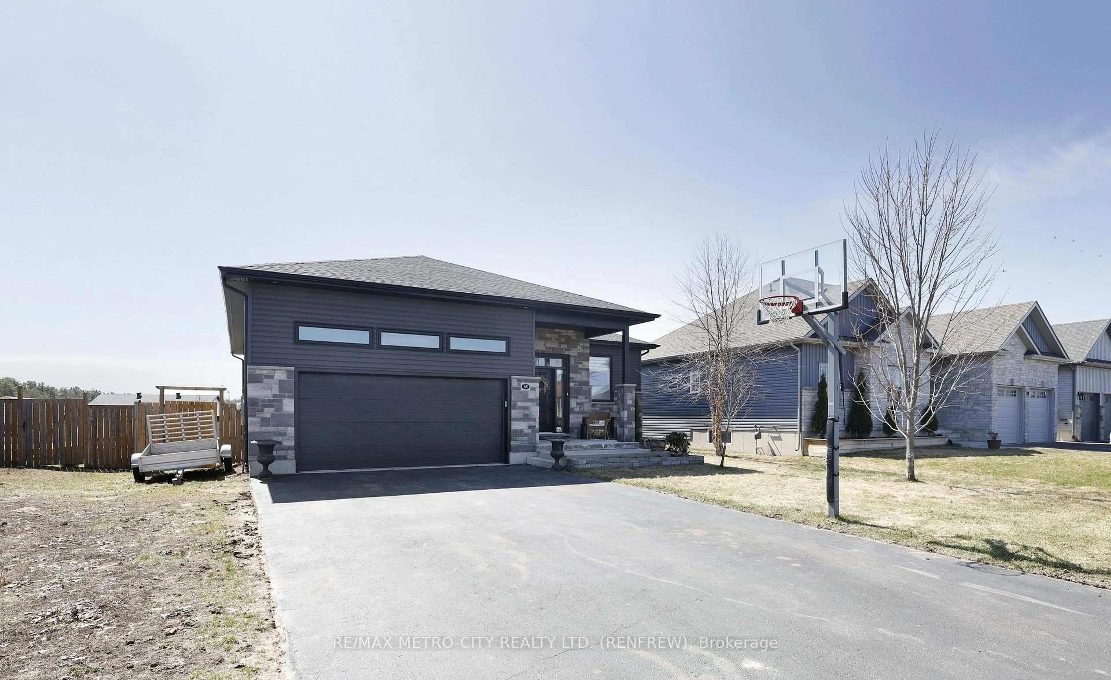 Home with brick exterior material, street for 65 Noble Cres, Petawawa Ontario K8H 0G1