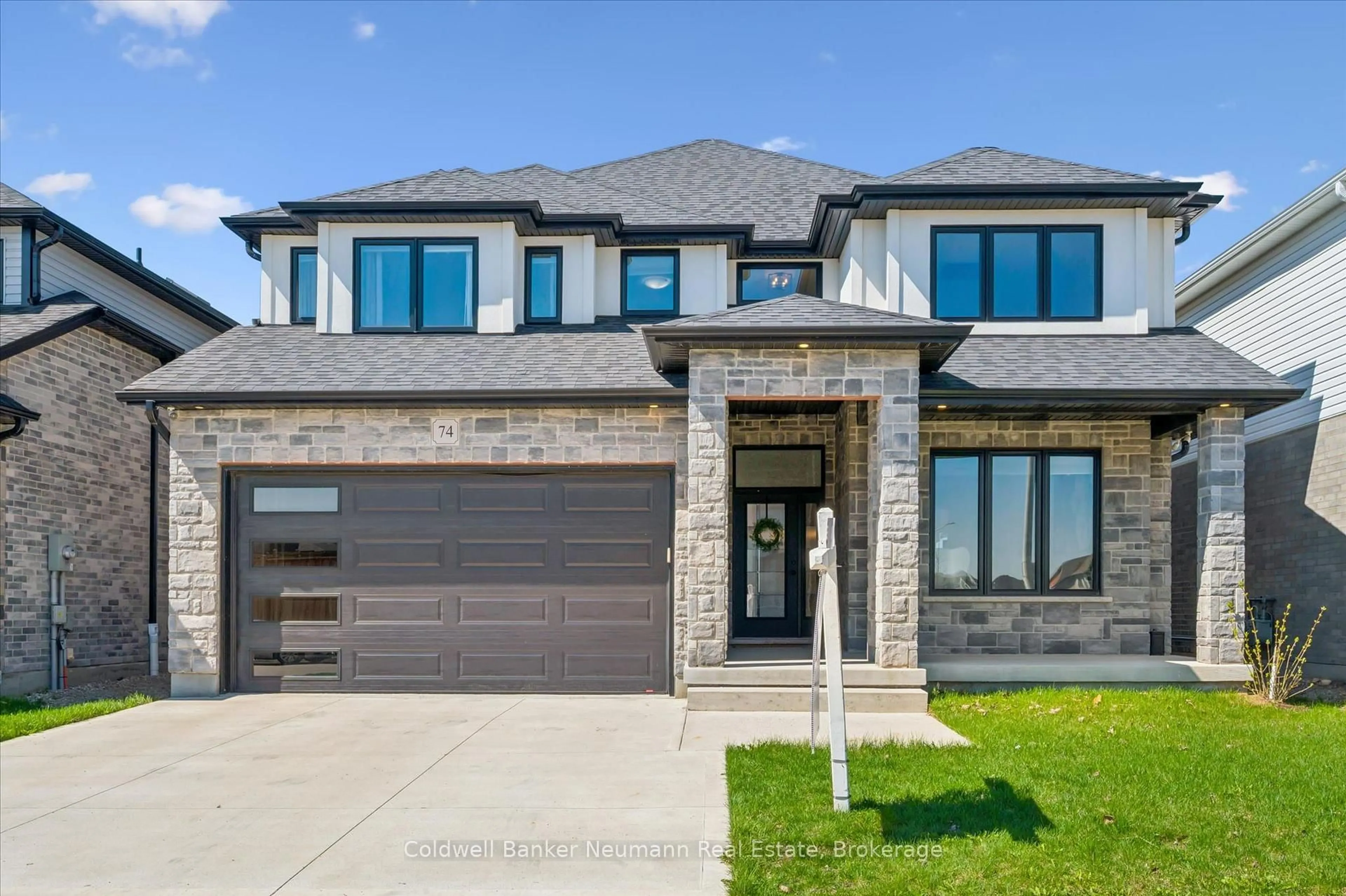 Home with brick exterior material, street for 74 Gellert Dr, Woolwich Ontario N0B 1M0