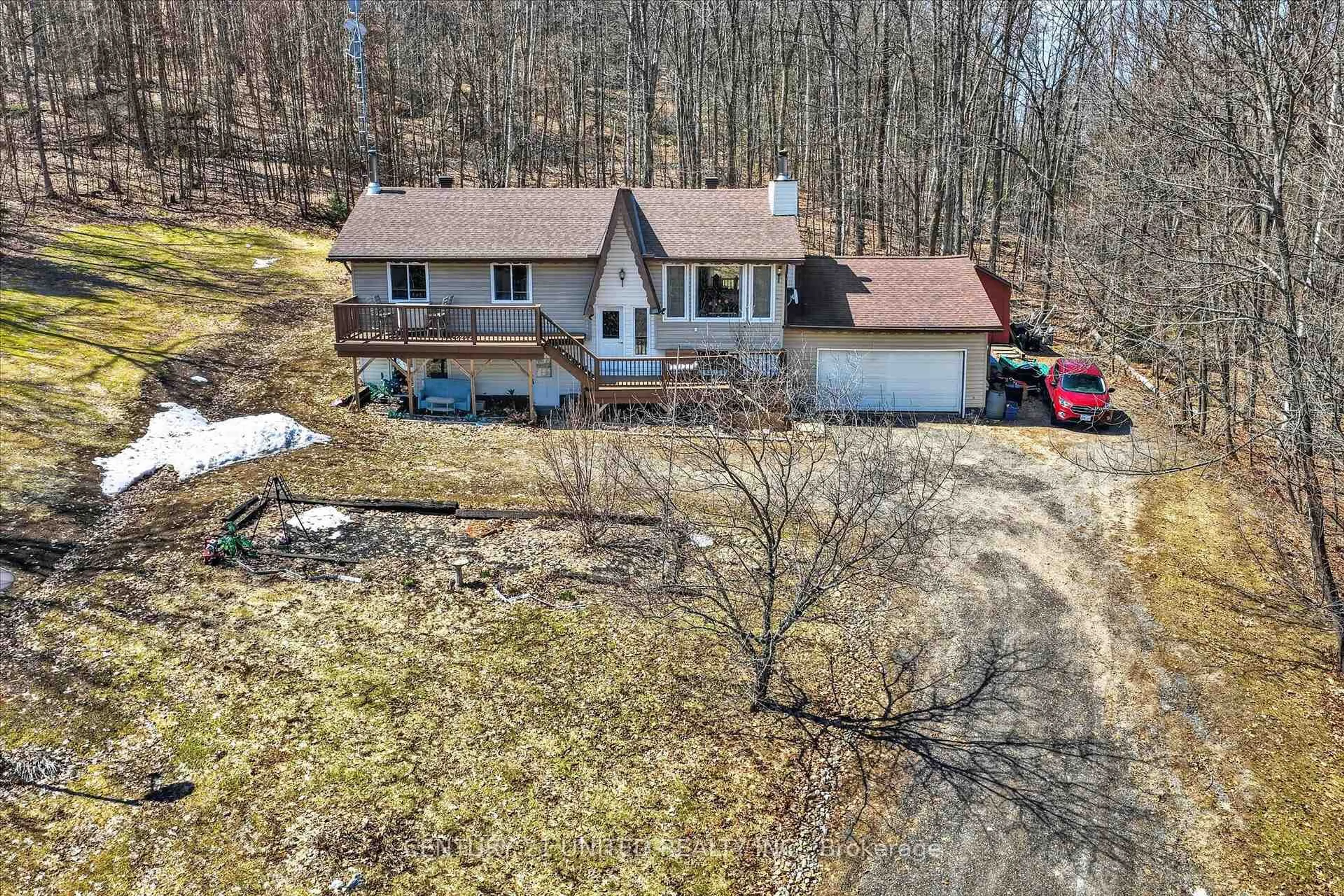 A pic from outside/outdoor area/front of a property/back of a property/a pic from drone, unknown for 223 Clark Lake Rd, Bancroft Ontario K0L 1C0