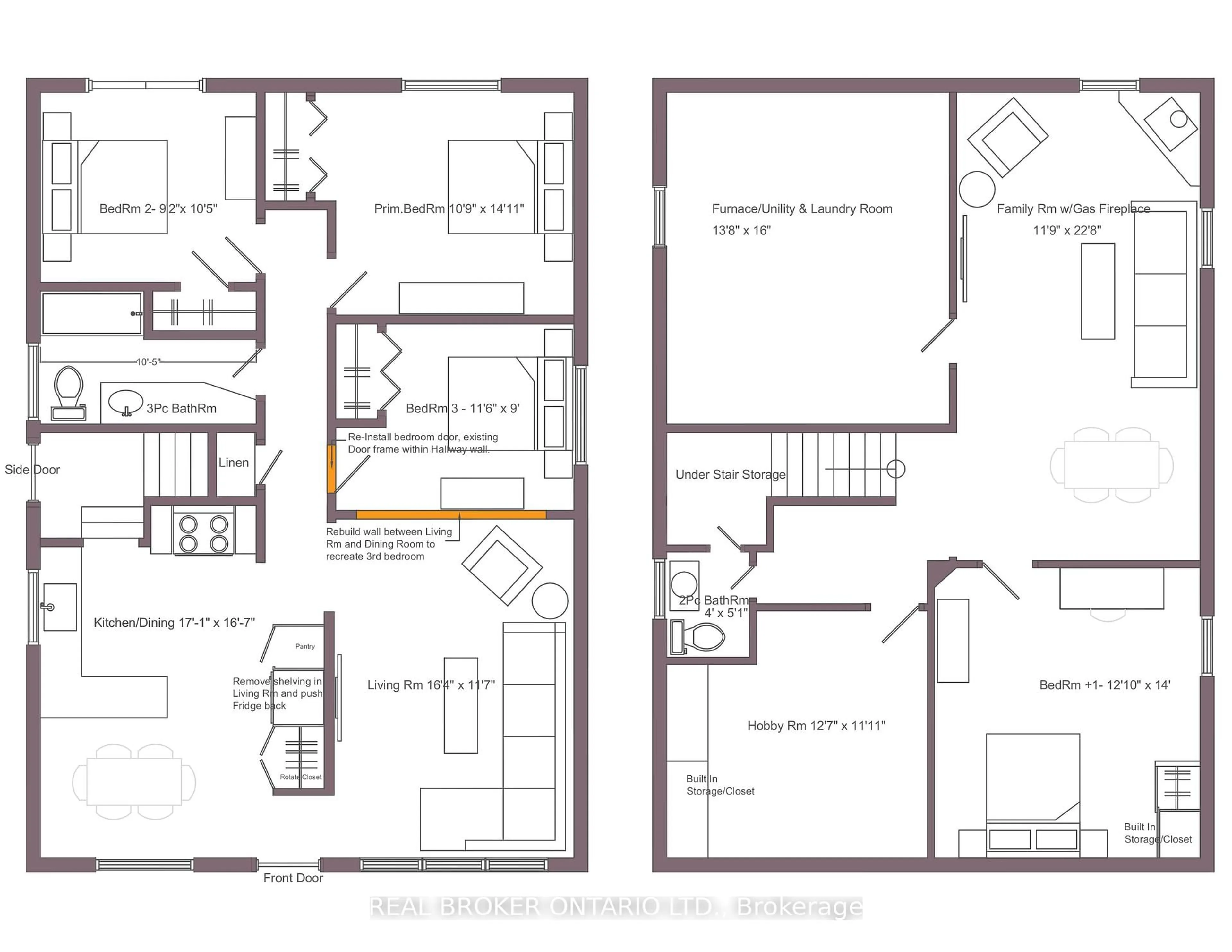 Floor plan for 20 Cardinal Dr, Hamilton Ontario L9A 4H4