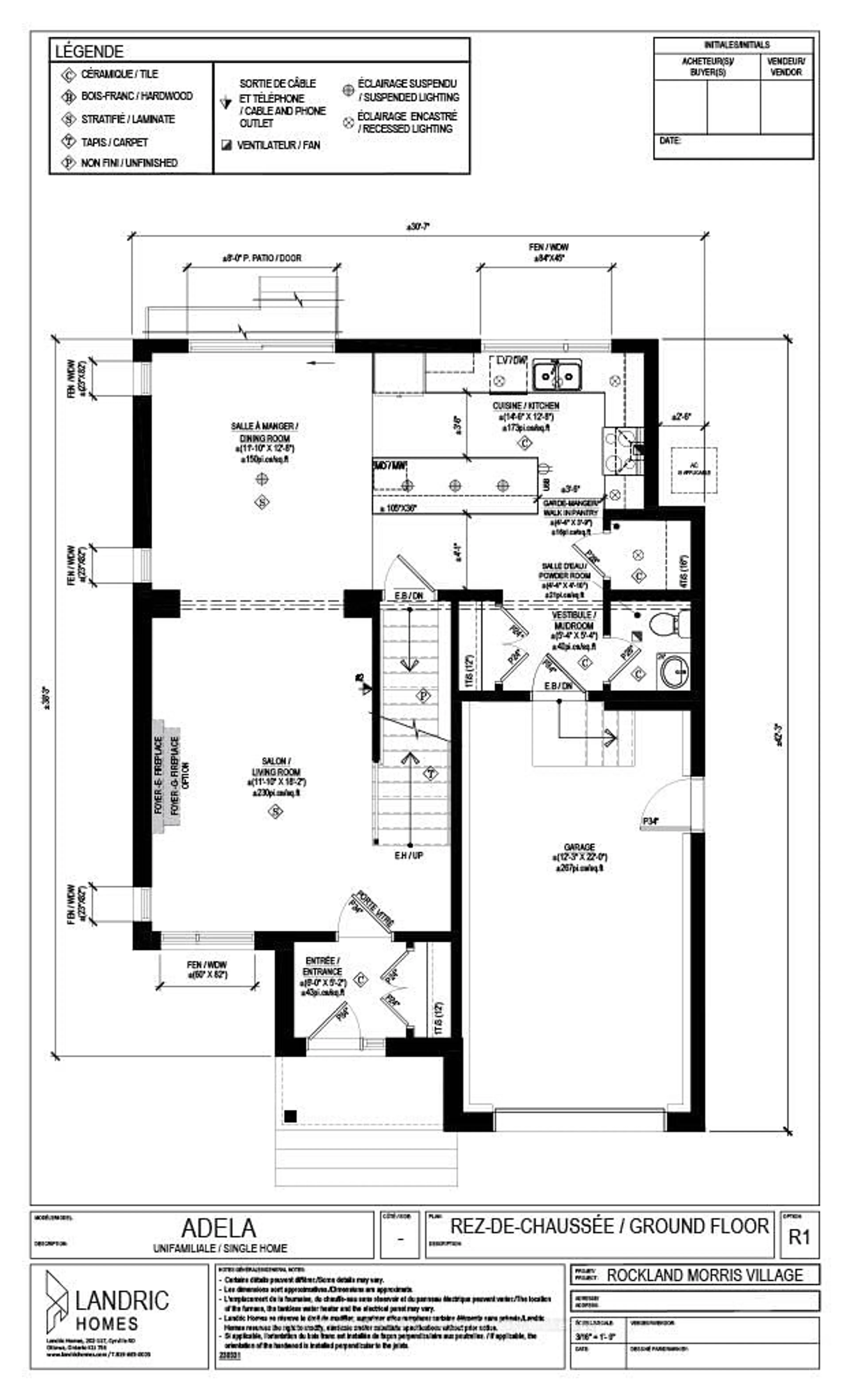 Floor plan for 72 RUTILE St, Clarence-Rockland Ontario K4K 0M6