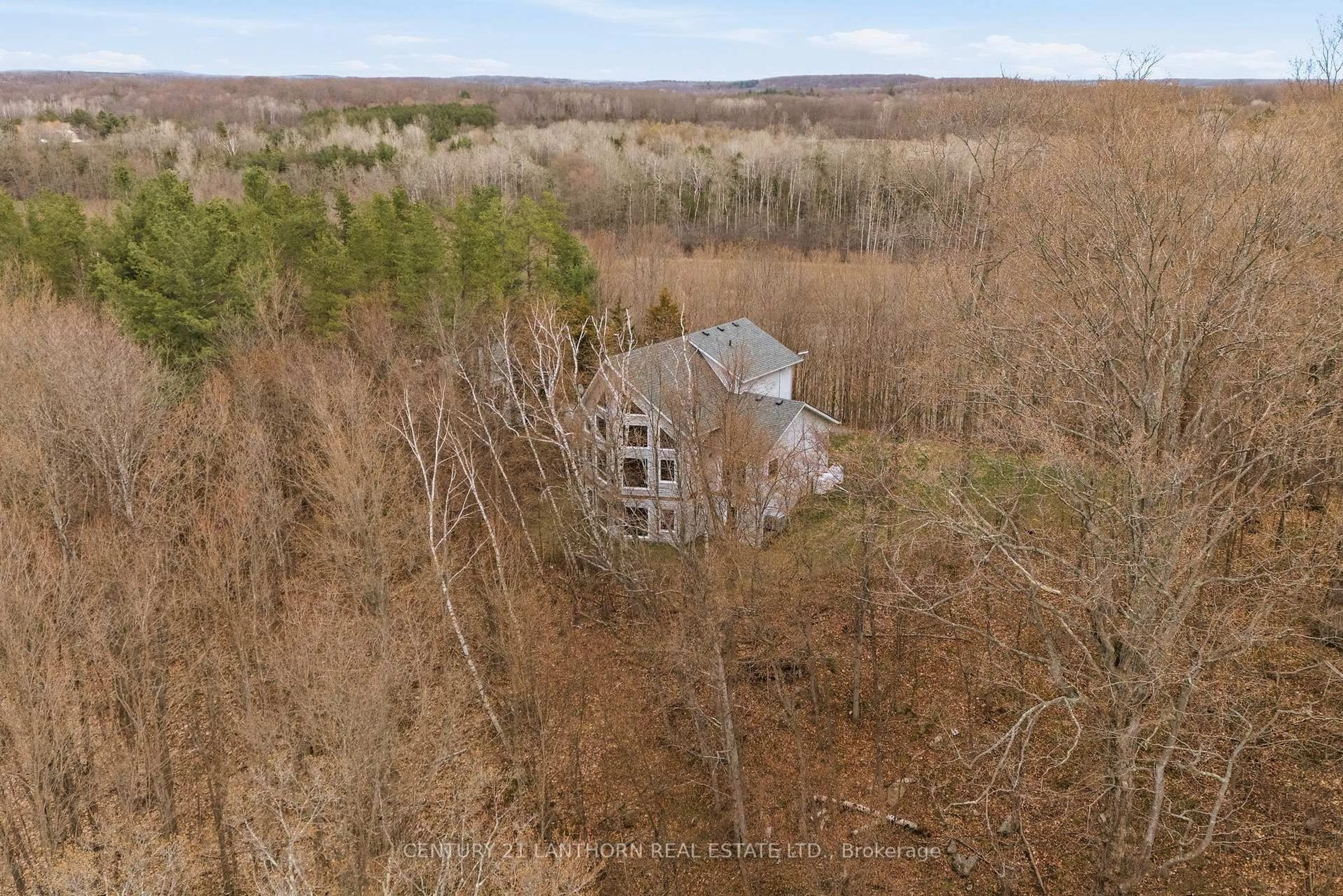 A pic from outside/outdoor area/front of a property/back of a property/a pic from drone, forest/trees view for 309 Beatty Rd, Stirling Ontario K0K 3E0